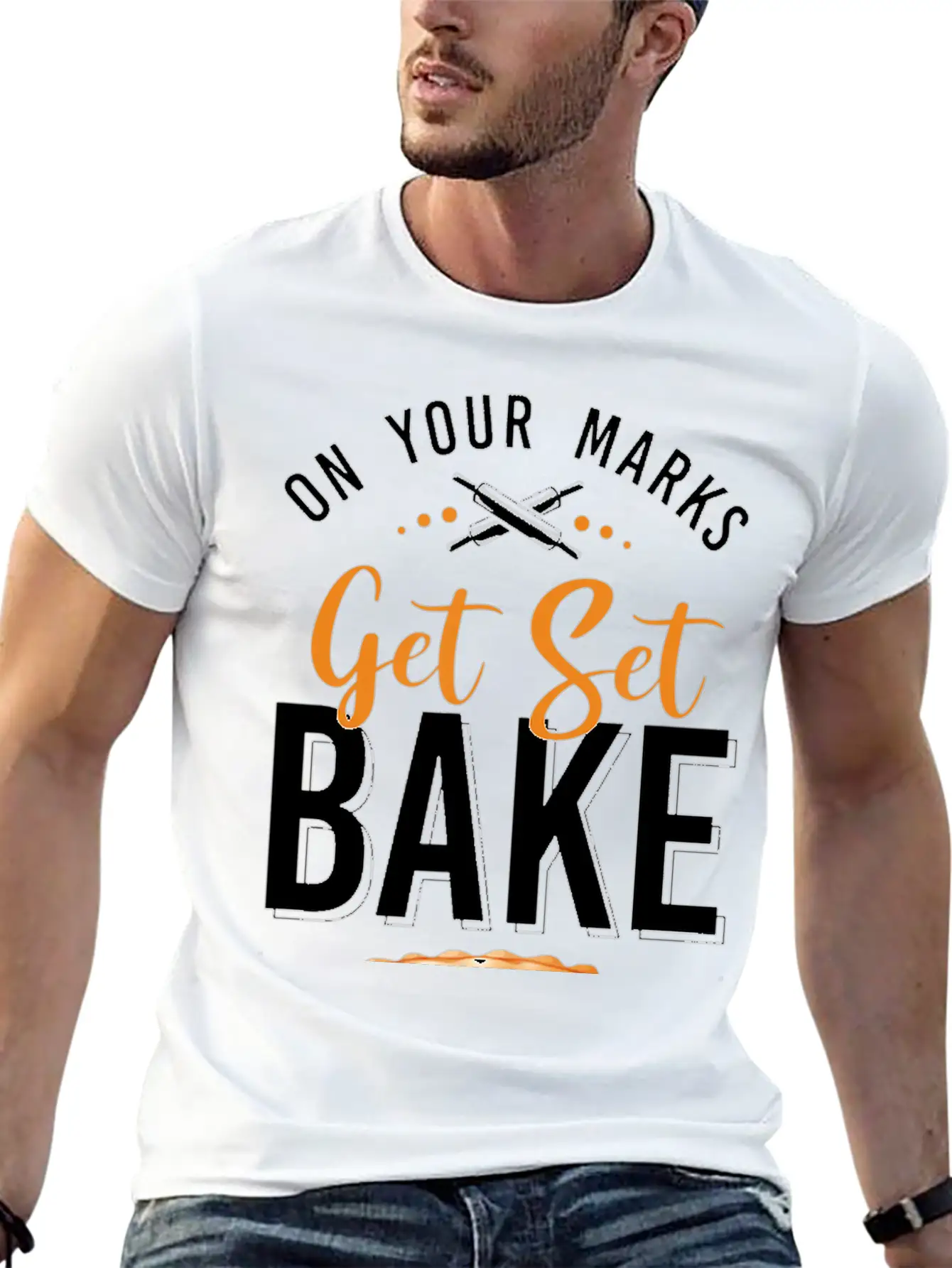 Bake Baking Cake Pie Modern Fit Casual T-Shirt – Clean And Versatile Design