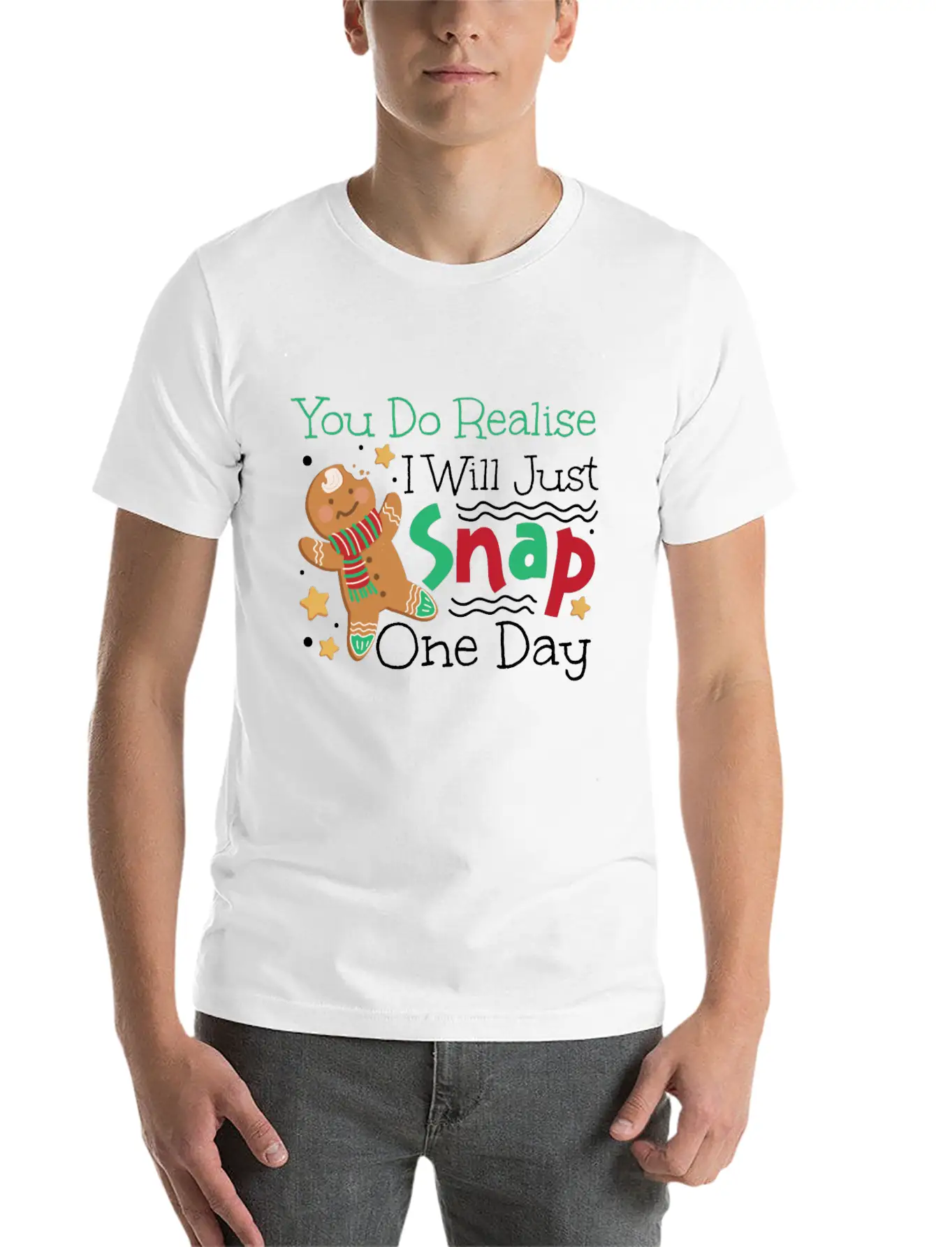 Bake Baking Christmas Gingerbread Soft Cotton Short Sleeve Tee – Unisex Wardrobe Staple