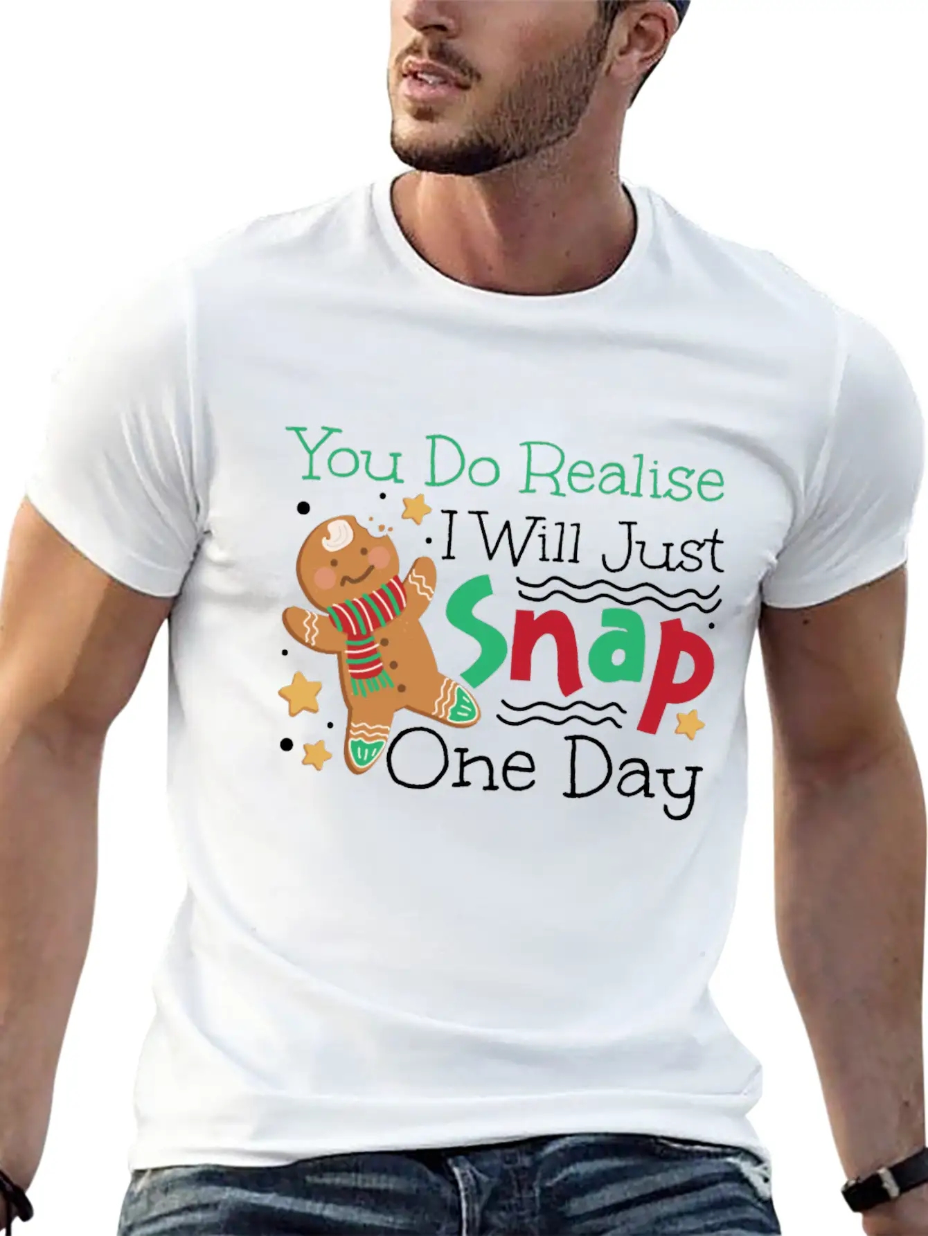 Bake Baking Christmas Gingerbread Soft Cotton Short Sleeve Tee – Unisex Wardrobe Staple