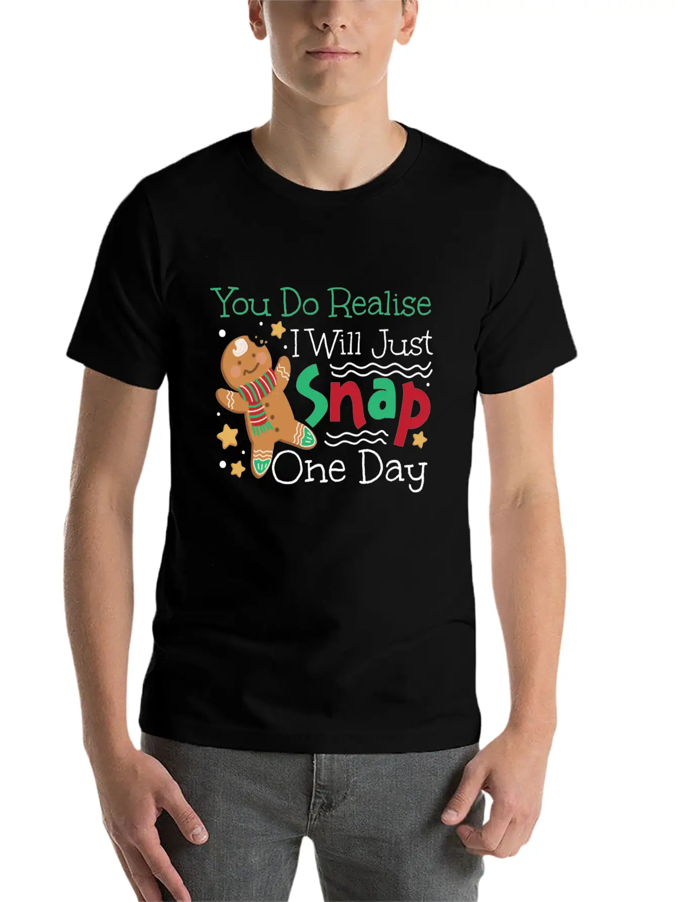 Bake Baking Christmas Gingerbread Soft Cotton Short Sleeve Tee – Unisex Wardrobe Staple