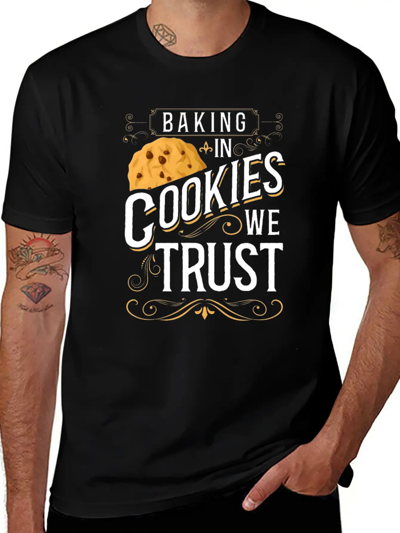 Bake Baking Cookie In Cookies We Classic Fit Graphic Tee For Daily Comfort – Unisex Cotton Shirt
