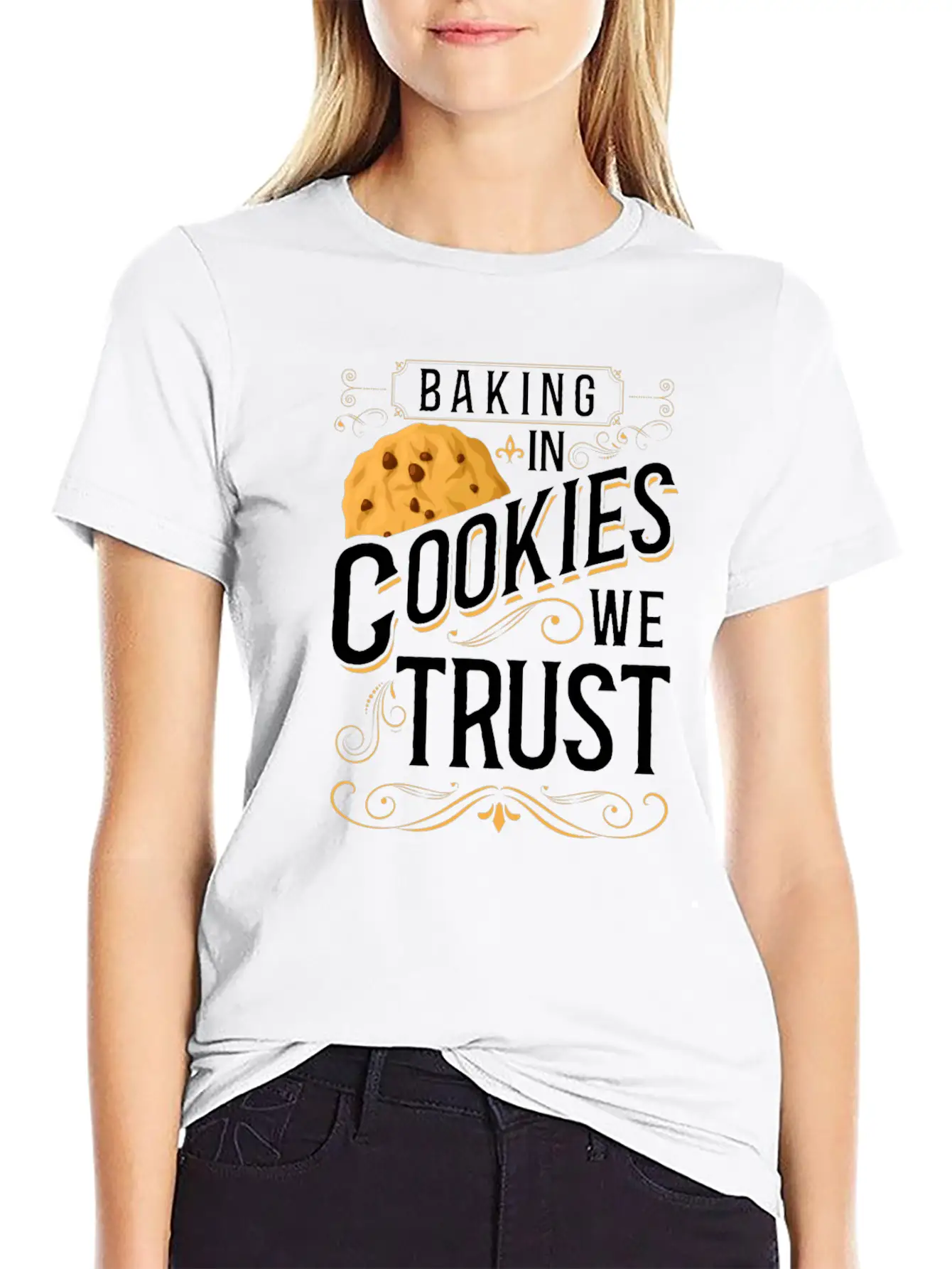 Bake Baking Cookie In Cookies We Classic Fit Graphic Tee For Daily Comfort – Unisex Cotton Shirt