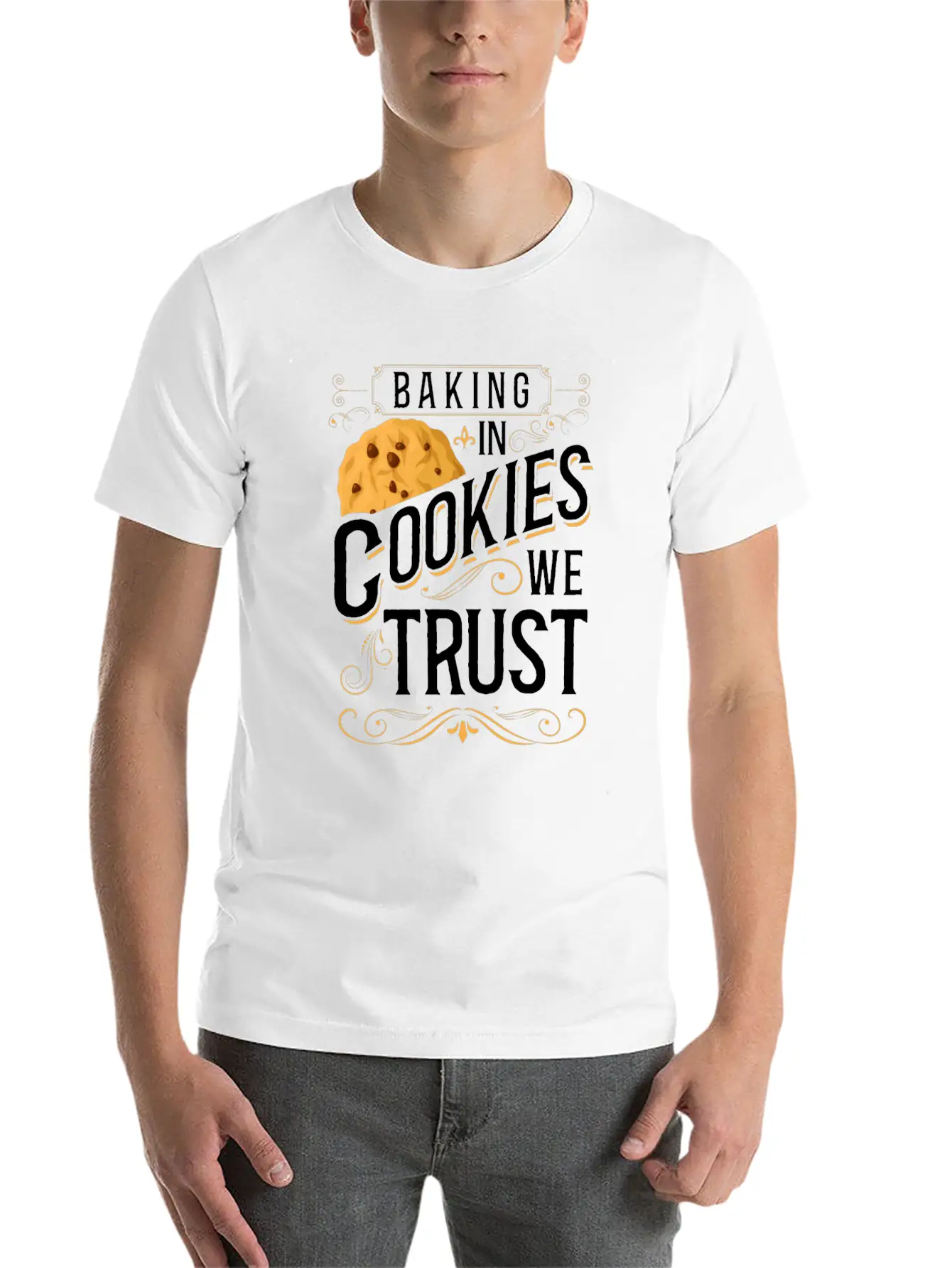 Bake Baking Cookie In Cookies We Classic Fit Graphic Tee For Daily Comfort – Unisex Cotton Shirt