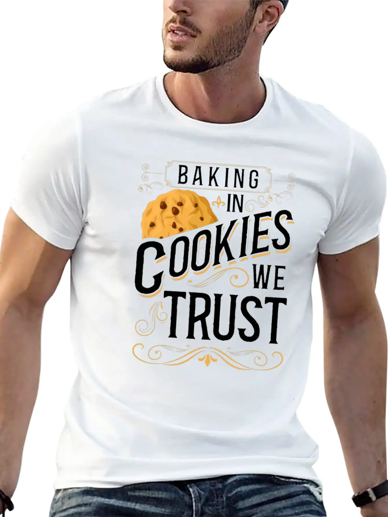 Bake Baking Cookie In Cookies We Classic Fit Graphic Tee For Daily Comfort – Unisex Cotton Shirt