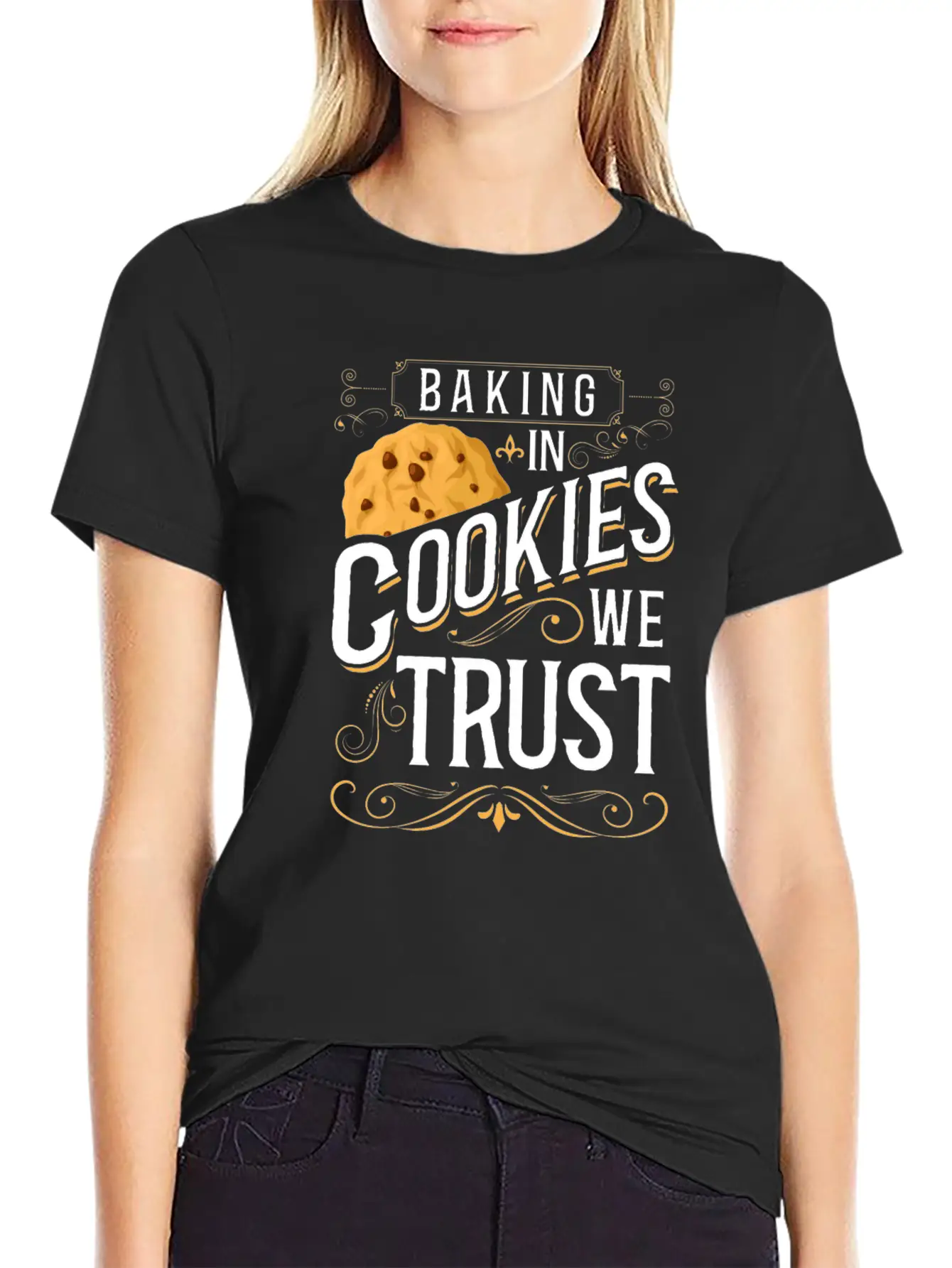 Bake Baking Cookie In Cookies We Classic Fit Graphic Tee For Daily Comfort – Unisex Cotton Shirt