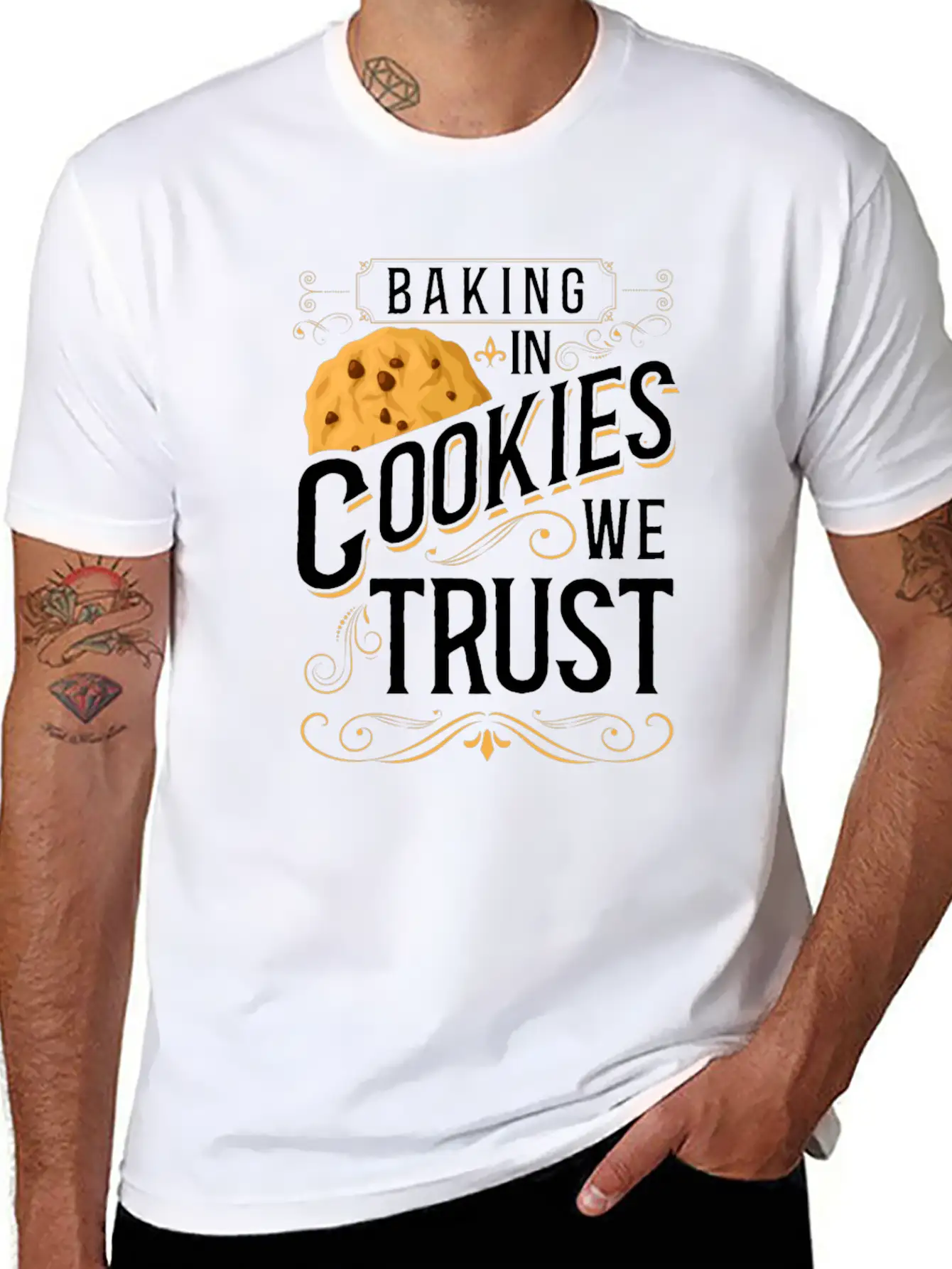 Bake Baking Cookie In Cookies We Classic Fit Graphic Tee For Daily Comfort – Unisex Cotton Shirt