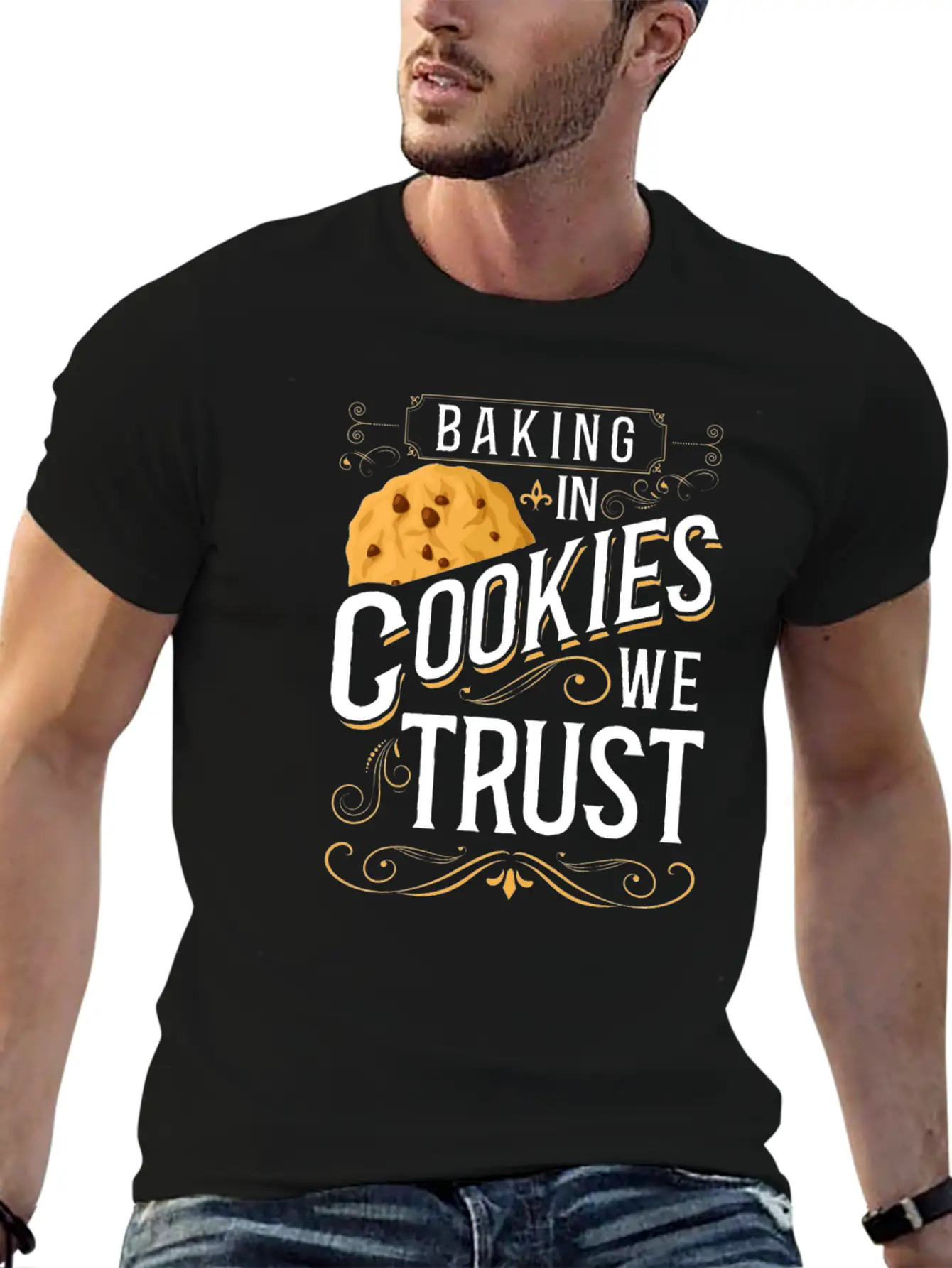Bake Baking Cookie In Cookies We Classic Fit Graphic Tee For Daily Comfort – Unisex Cotton Shirt