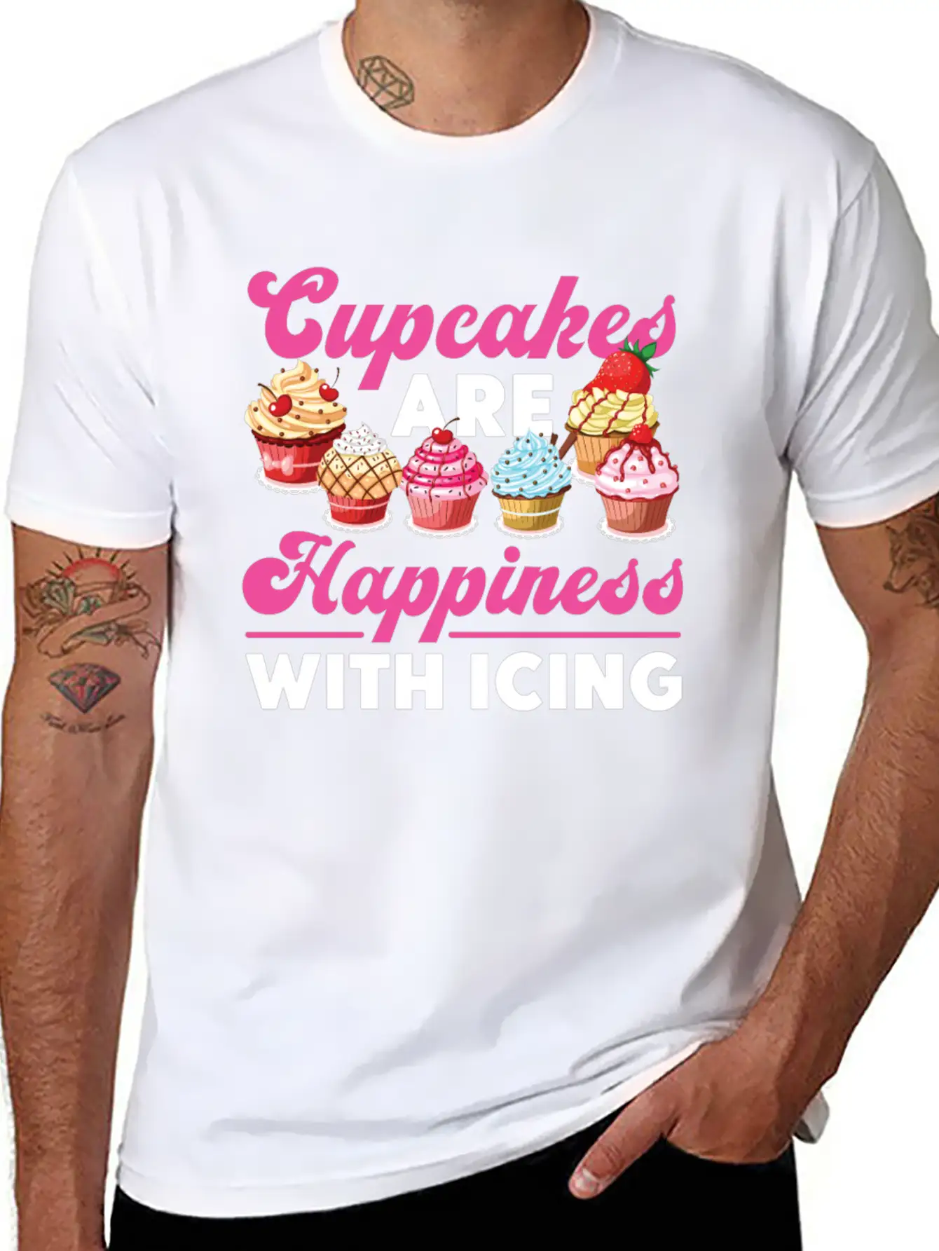 Bake Baking Cupcake Cupcakes Are Lightweight Cotton T-Shirt – Daily Comfort Graphic Shirt