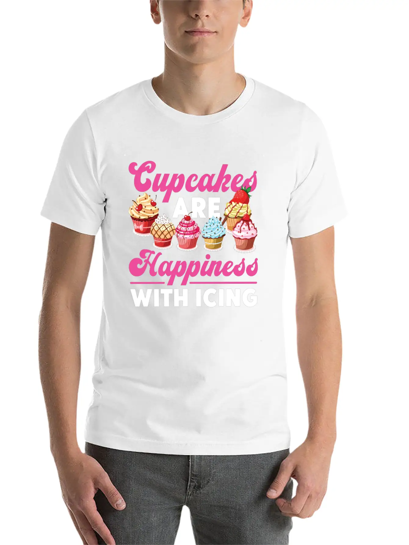 Bake Baking Cupcake Cupcakes Are Lightweight Cotton T-Shirt – Daily Comfort Graphic Shirt