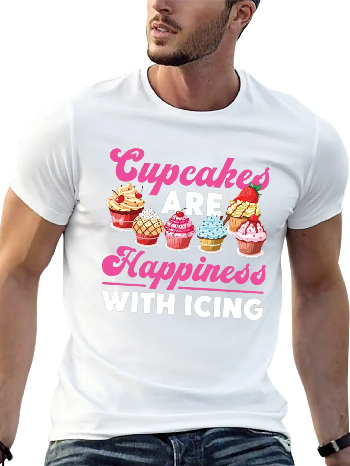 Bake Baking Cupcake Cupcakes Are Lightweight Cotton T-Shirt – Daily Comfort Graphic Shirt