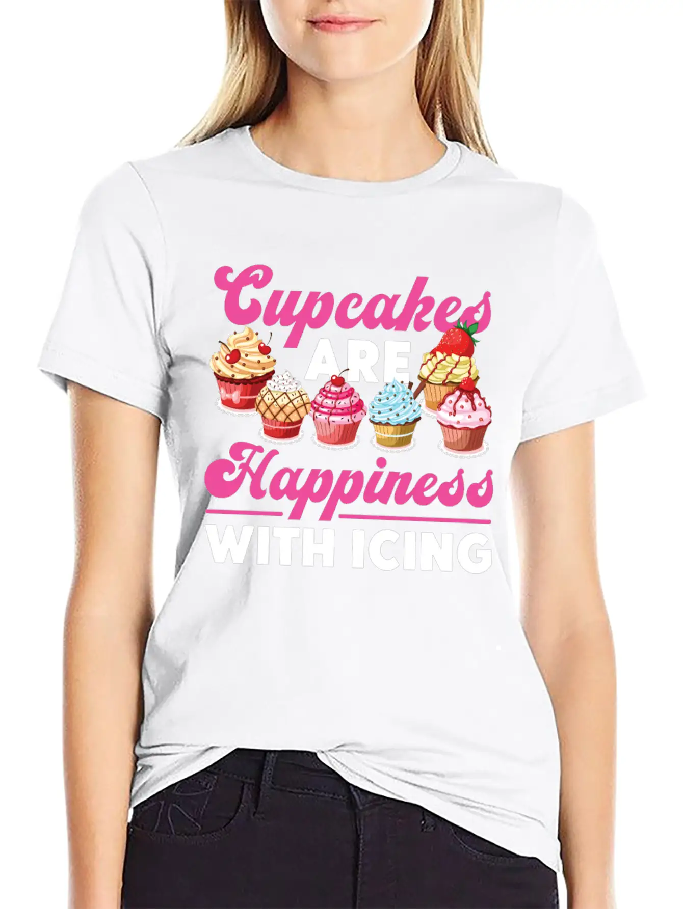 Bake Baking Cupcake Cupcakes Are Lightweight Cotton T-Shirt – Daily Comfort Graphic Shirt