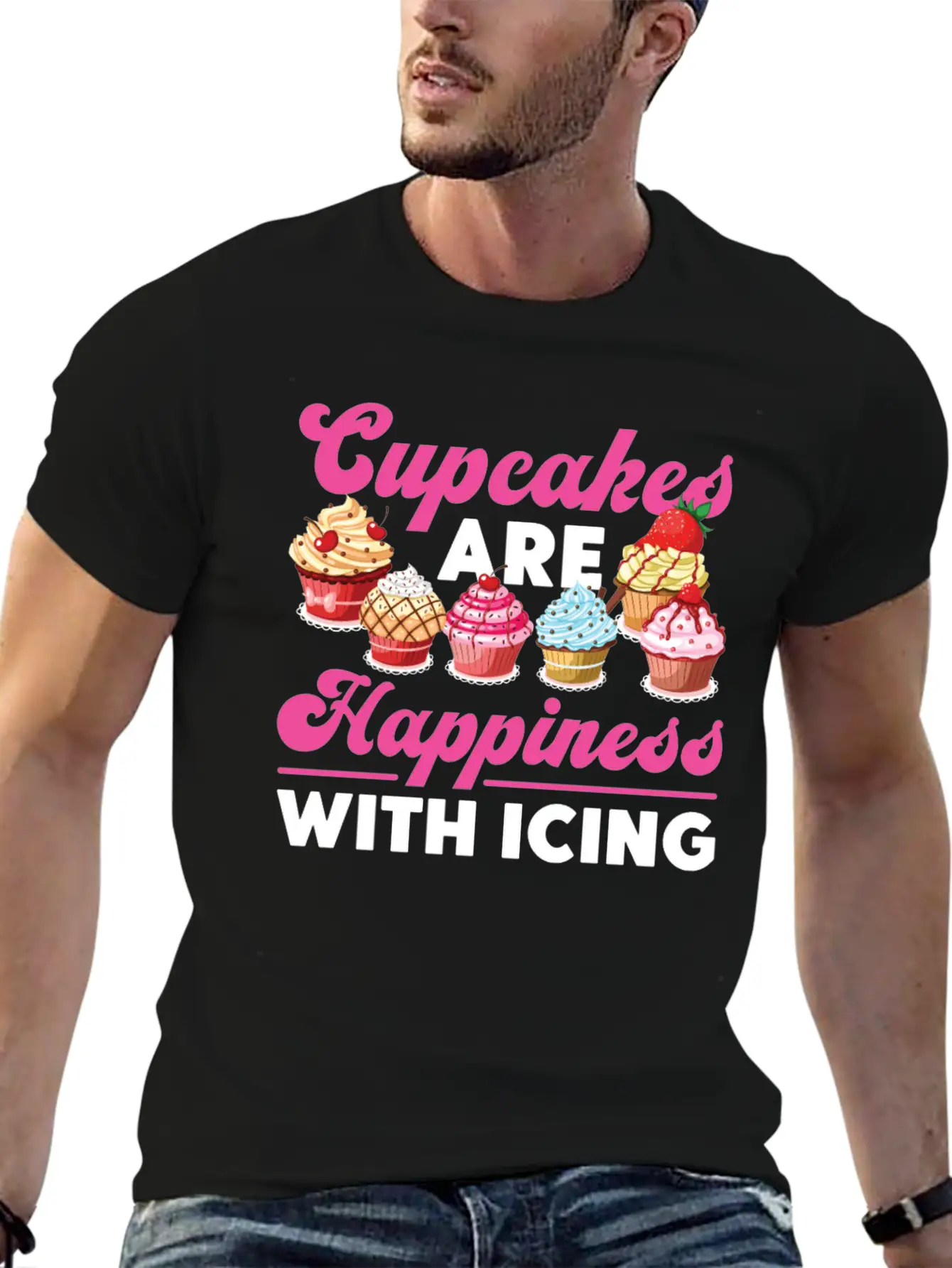 Bake Baking Cupcake Cupcakes Are Lightweight Cotton T-Shirt – Daily Comfort Graphic Shirt