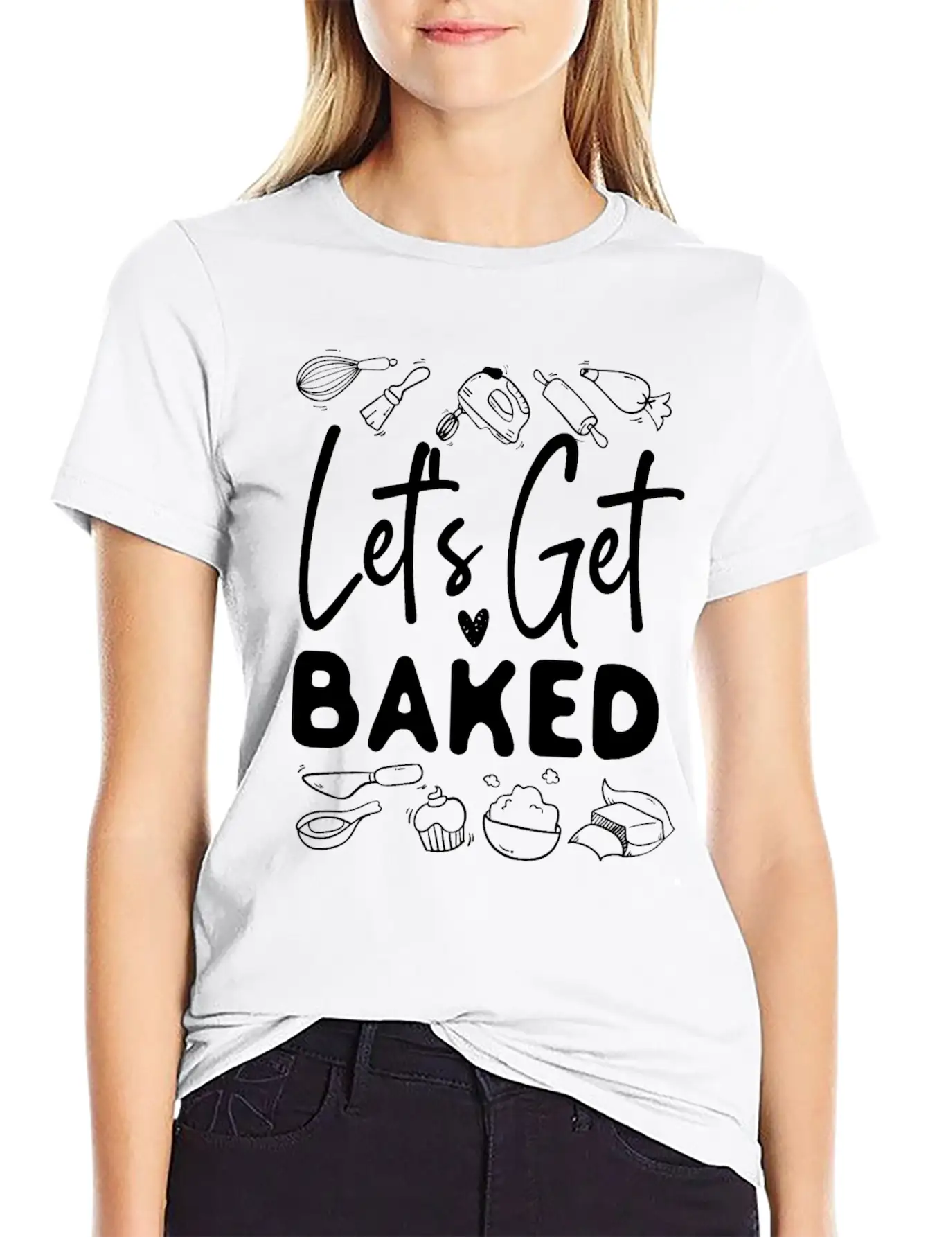 Bake Baking Let'S Get Baked Unisex Casual T-Shirt – Clean Design For Daily Comfort