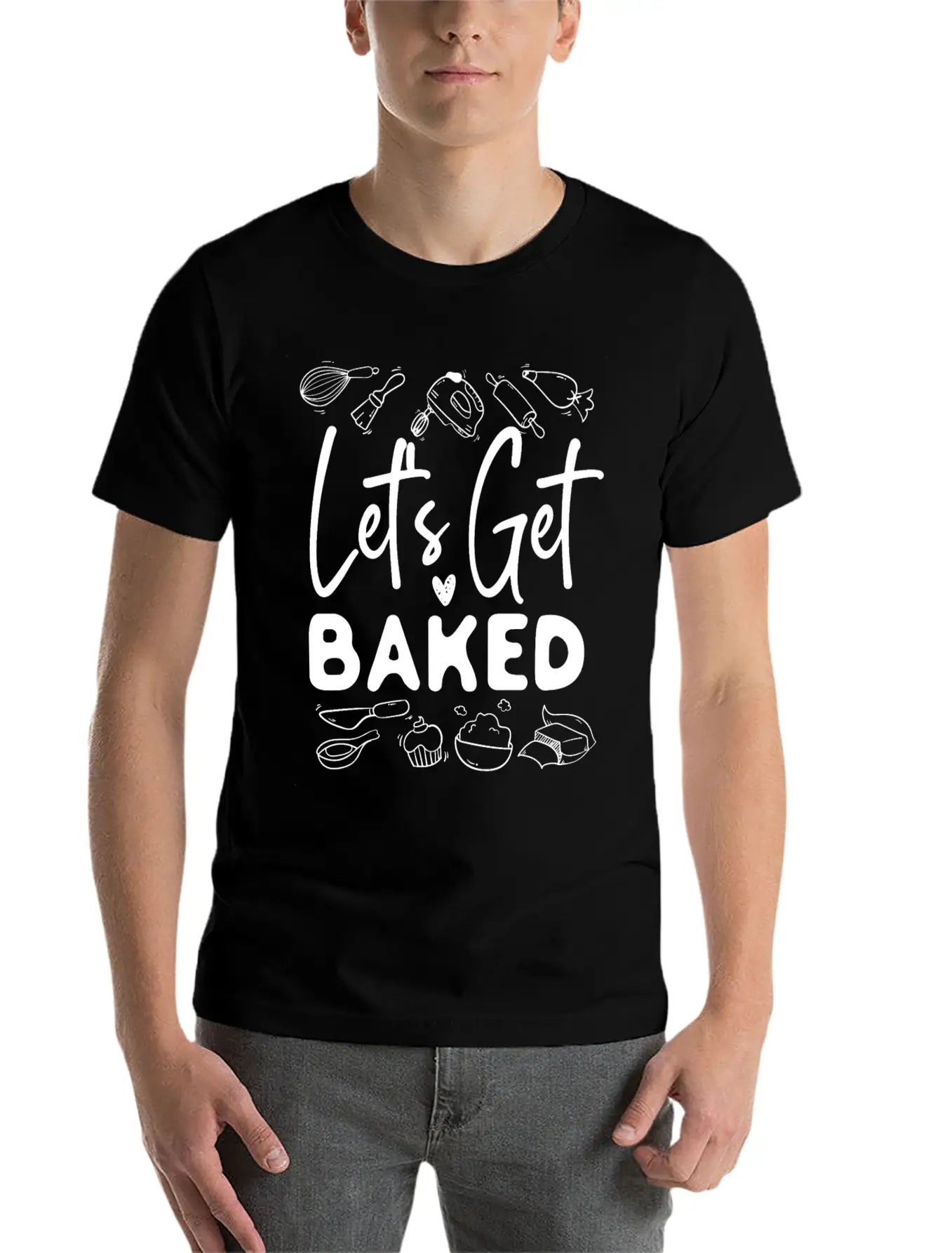 Bake Baking Let'S Get Baked Unisex Casual T-Shirt – Clean Design For Daily Comfort