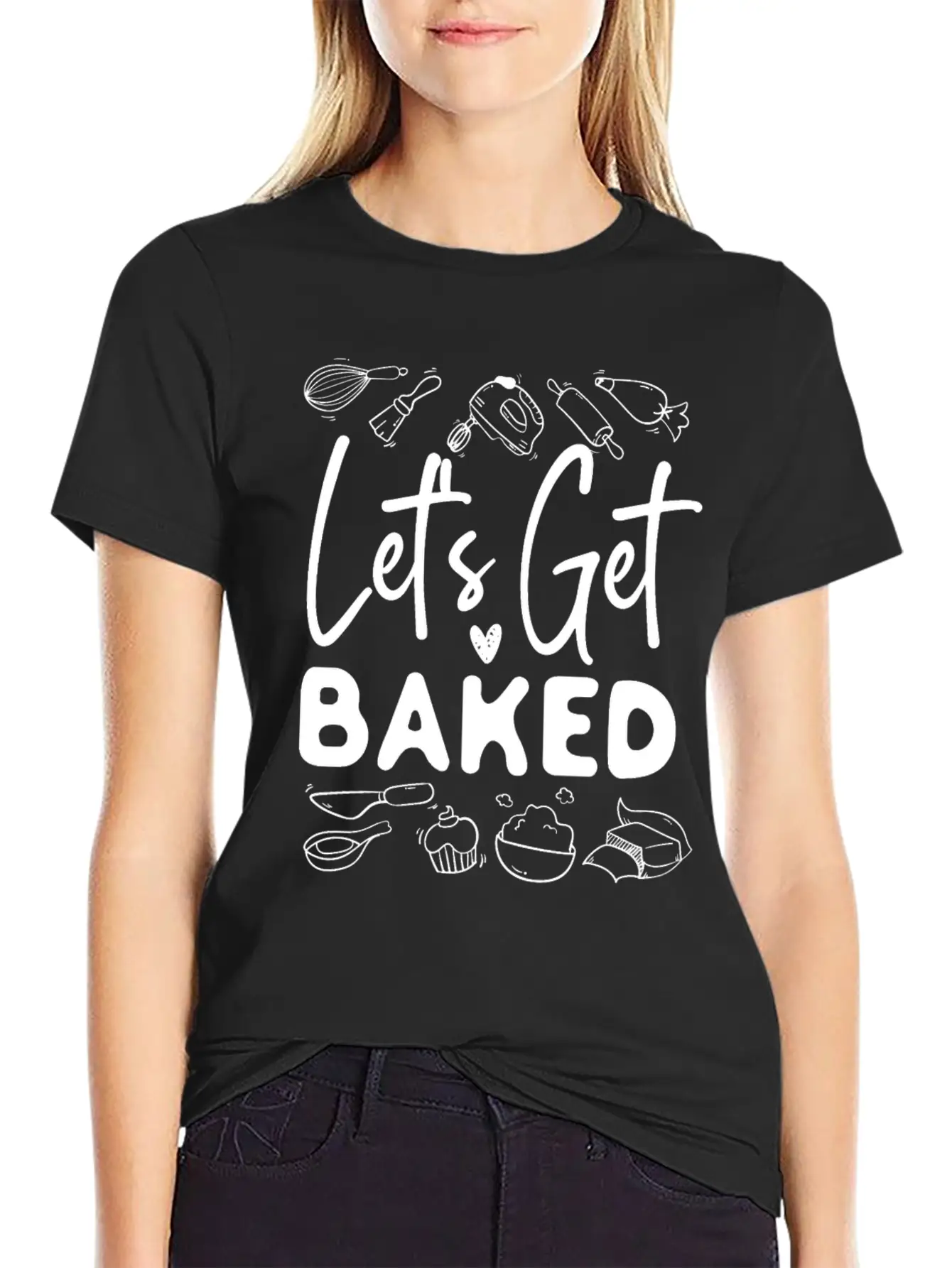 Bake Baking Let'S Get Baked Unisex Casual T-Shirt – Clean Design For Daily Comfort