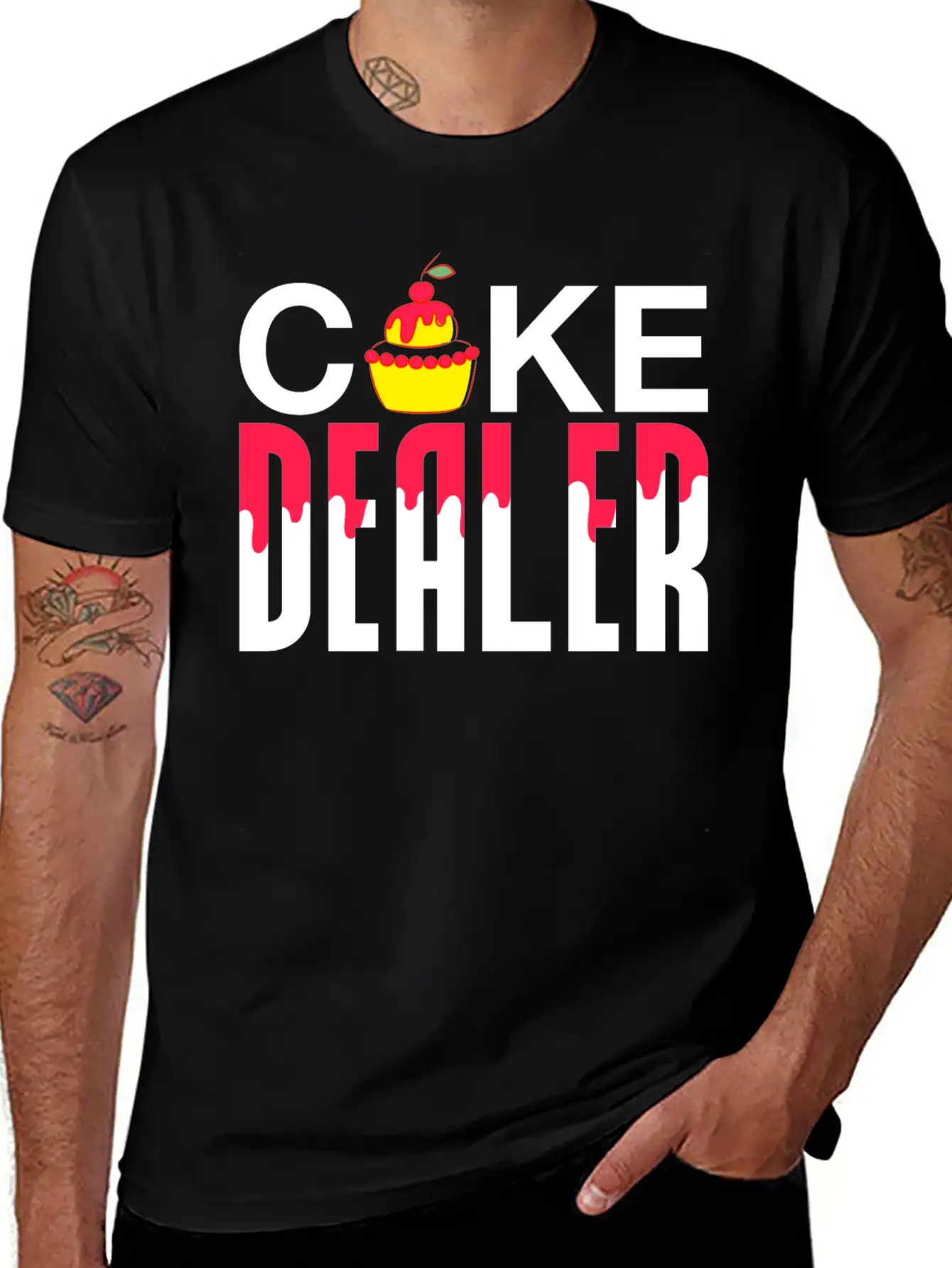 Baker Baking Bakery Bake Bread Cupcake Cake Gift Lightweight Cotton T-Shirt – Daily Comfort Graphic Shirt