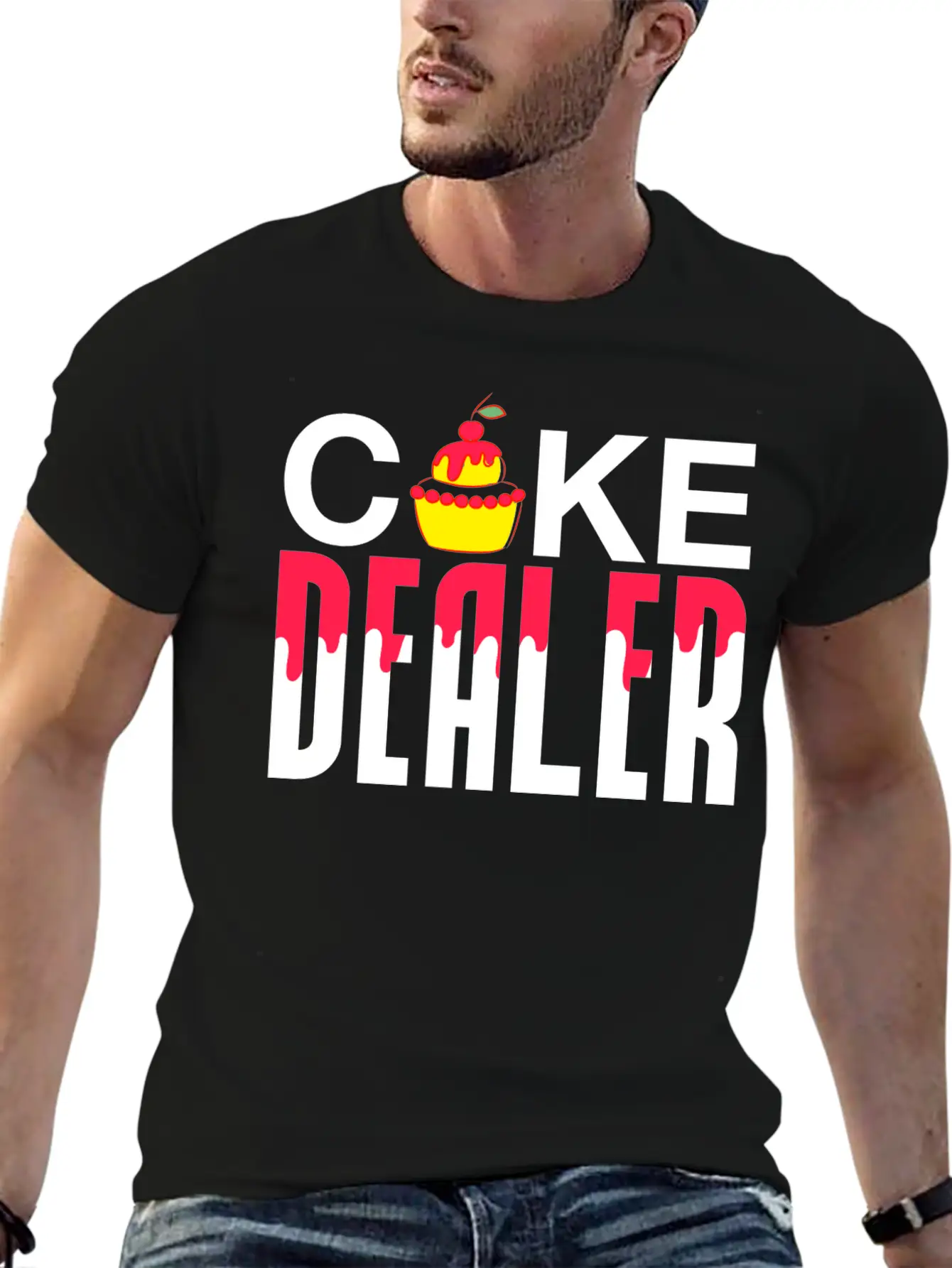 Baker Baking Bakery Bake Bread Cupcake Cake Gift Lightweight Cotton T-Shirt – Daily Comfort Graphic Shirt