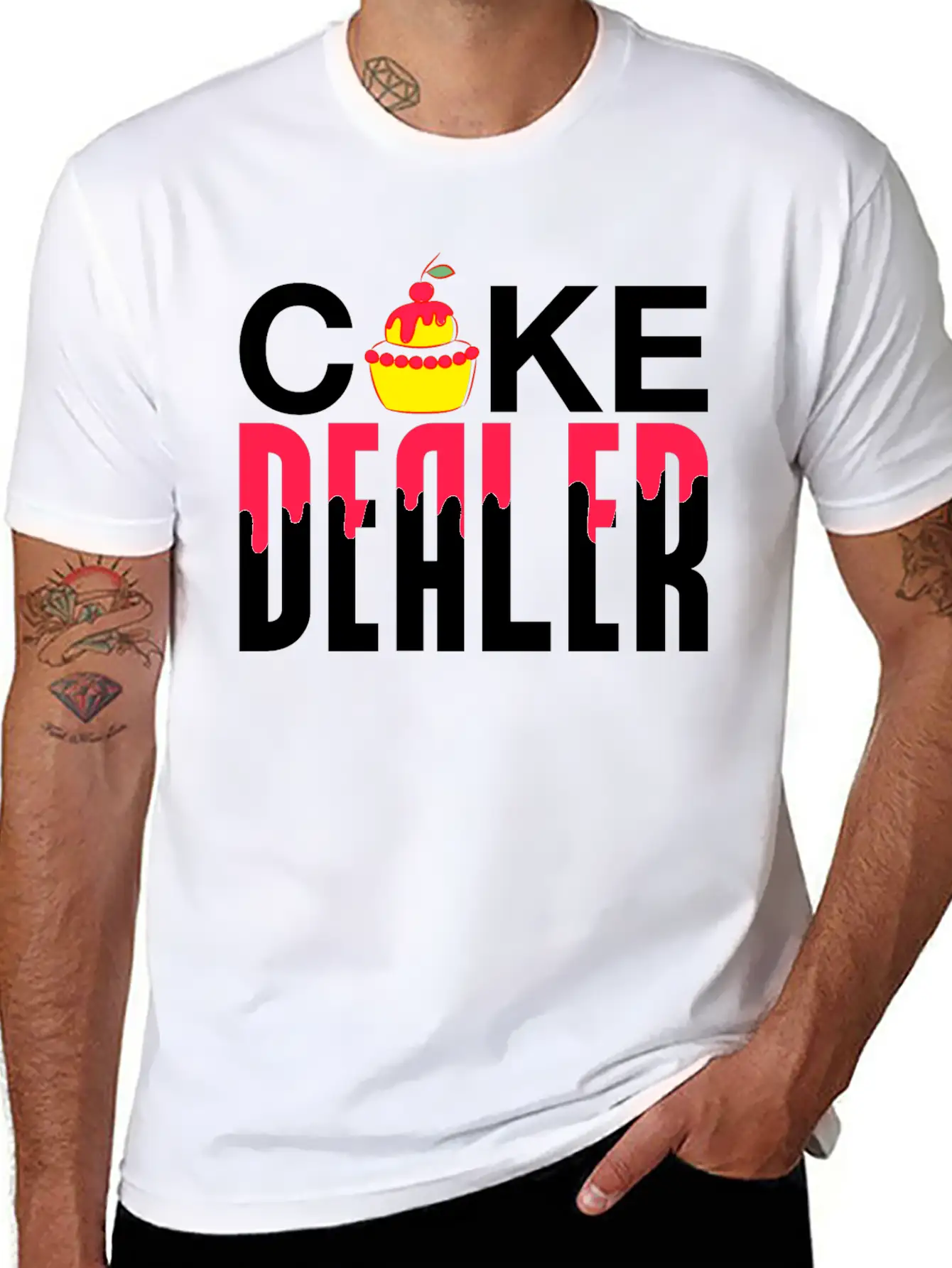 Baker Baking Bakery Bake Bread Cupcake Cake Gift Lightweight Cotton T-Shirt – Daily Comfort Graphic Shirt