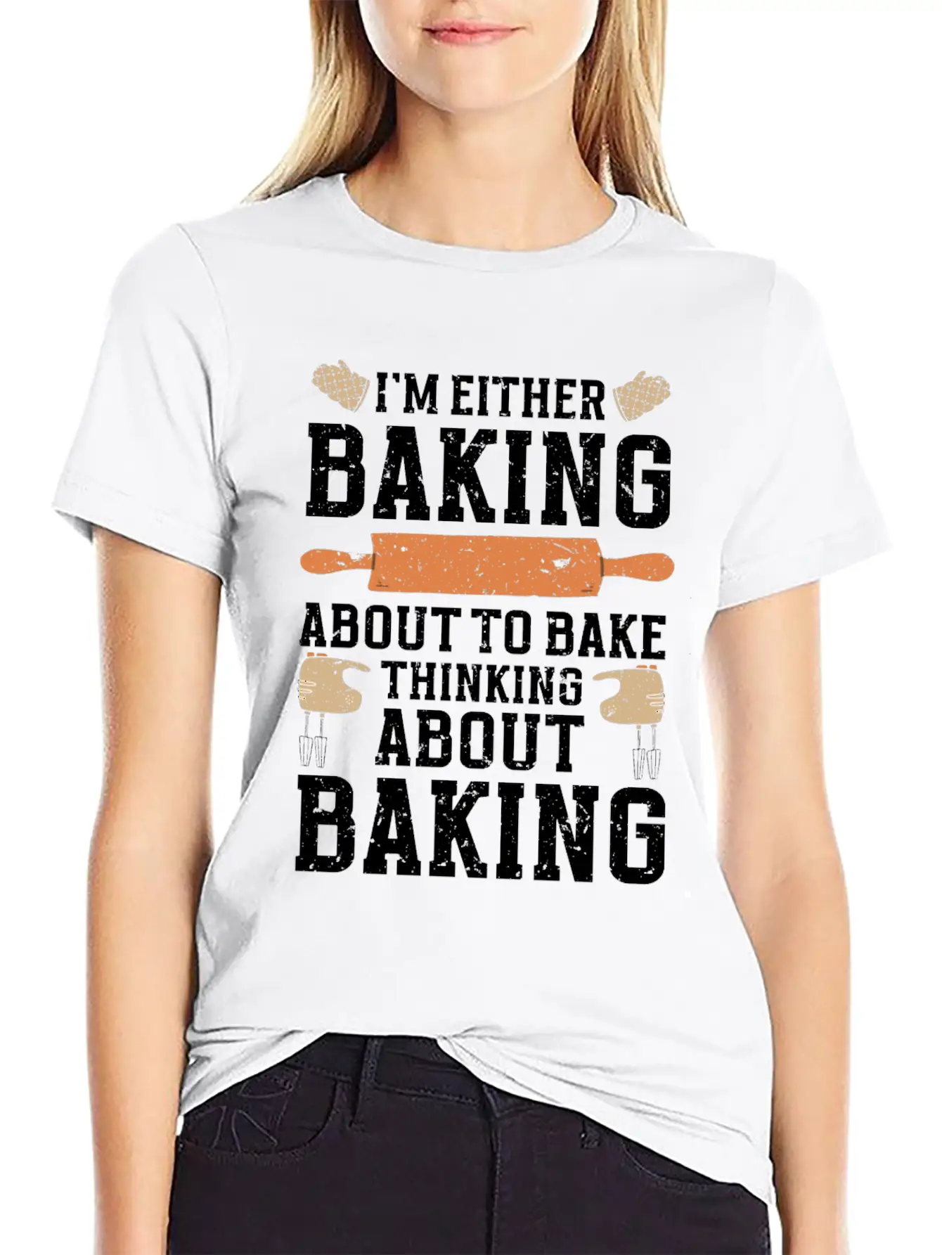 Baking Pun Bake Cook Chef Baker Modern Fit Casual T-Shirt ��� Clean And Versatile Design