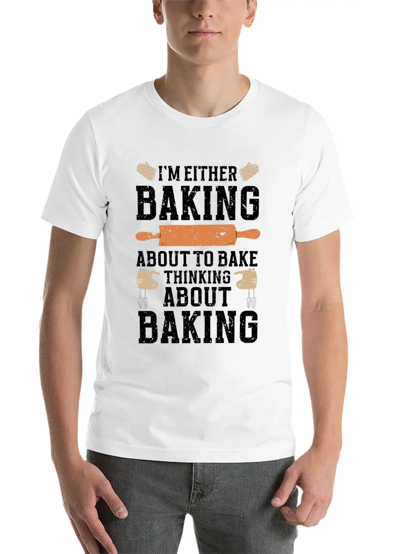 Baking Pun Bake Cook Chef Baker Modern Fit Casual T-Shirt ��� Clean And Versatile Design