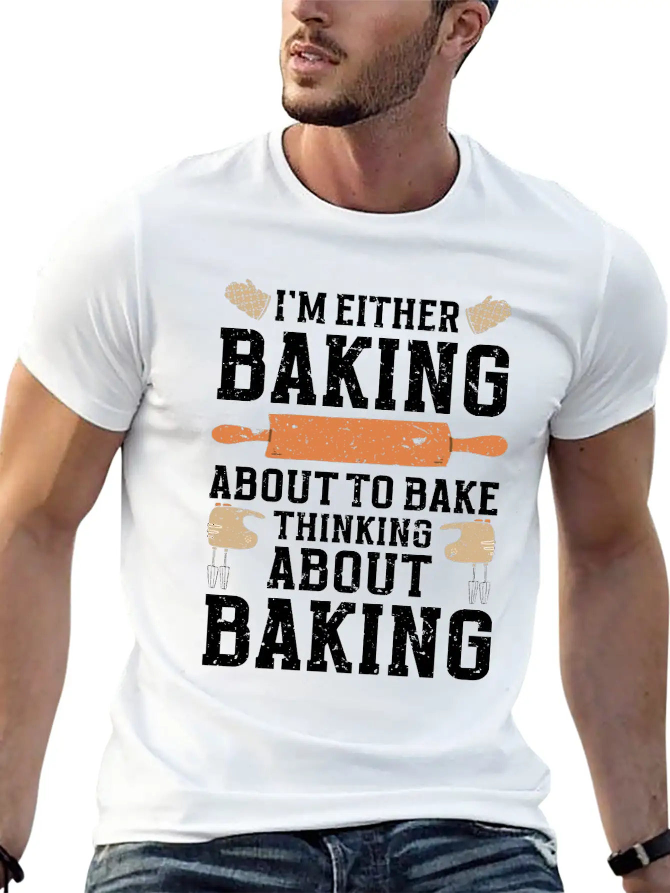 Baking Pun Bake Cook Chef Baker Modern Fit Casual T-Shirt ��� Clean And Versatile Design
