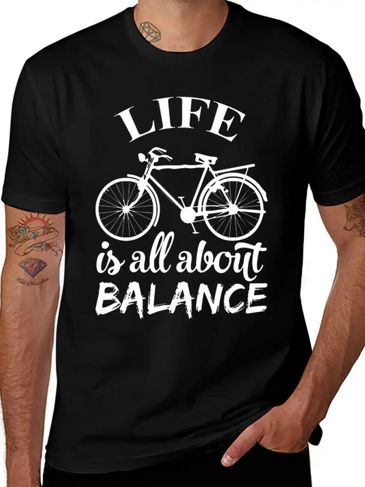 Balance Life Classic Fit Graphic Tee For Daily Comfort – Unisex Cotton Shirt