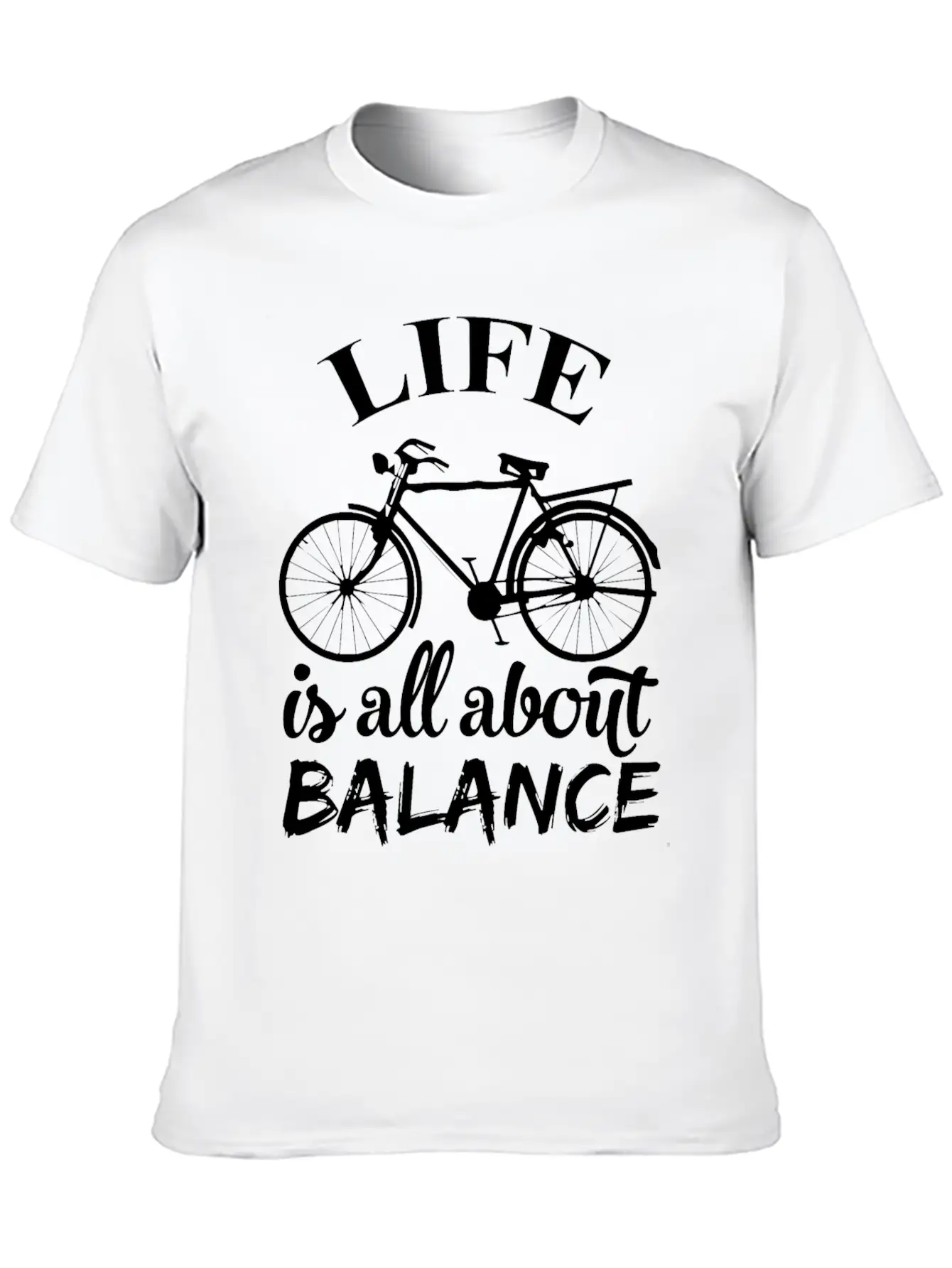 Balance Life Classic Fit Graphic Tee For Daily Comfort – Unisex Cotton Shirt