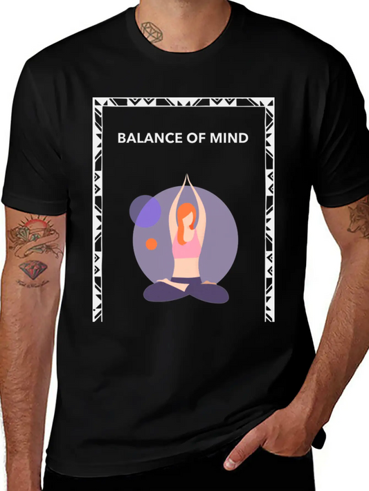 BALANCE OF MIND Unisex Casual T-Shirt – Clean Design For Daily Comfort