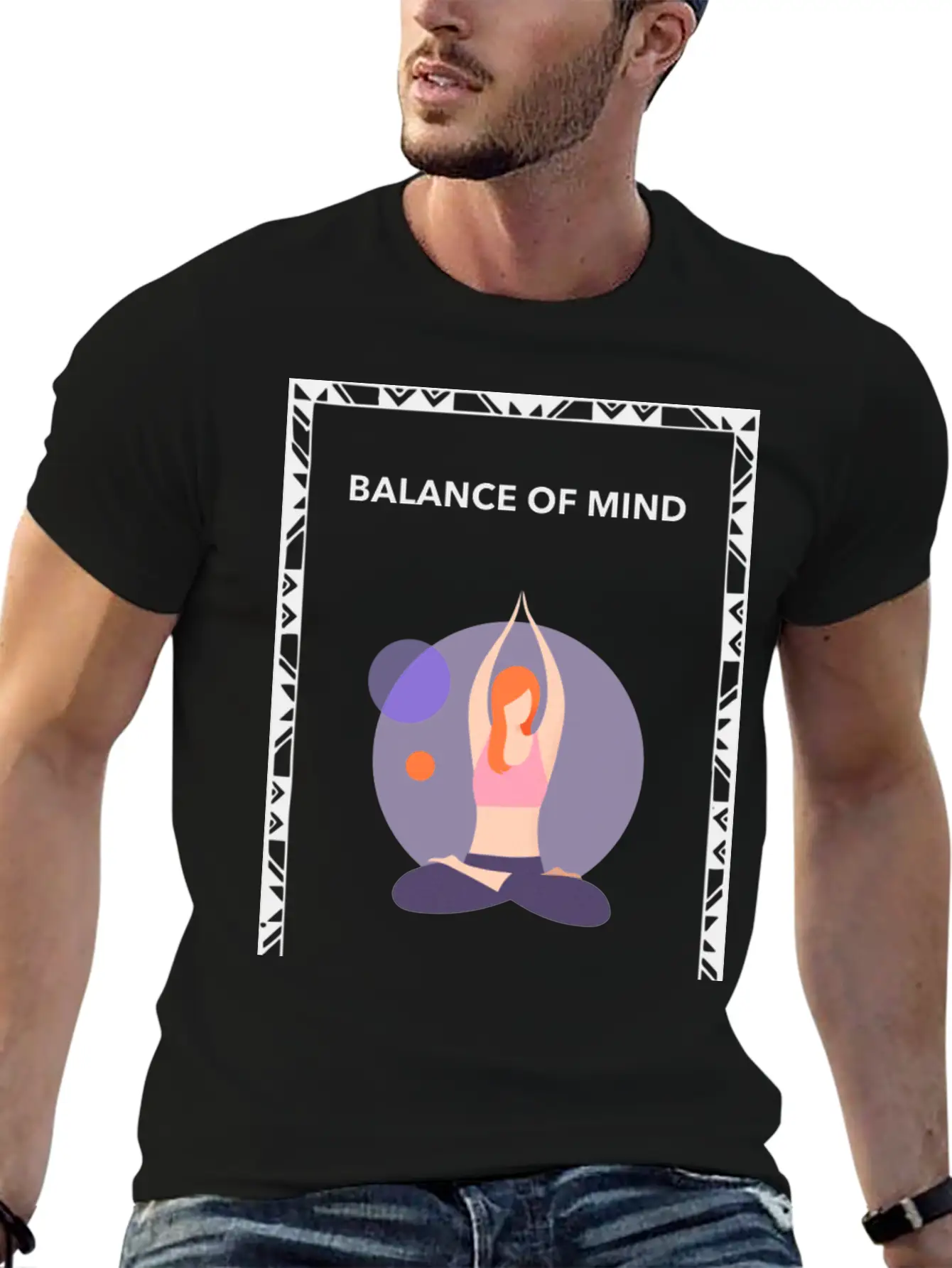 BALANCE OF MIND Unisex Casual T-Shirt – Clean Design For Daily Comfort