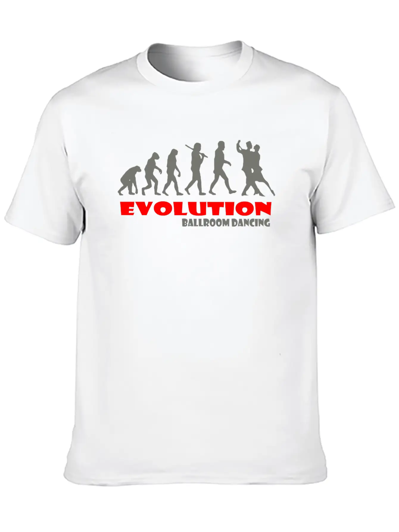 Ballroom Dancing Ape Of Evolution Unisex Casual T-Shirt – Clean Design For Daily Comfort
