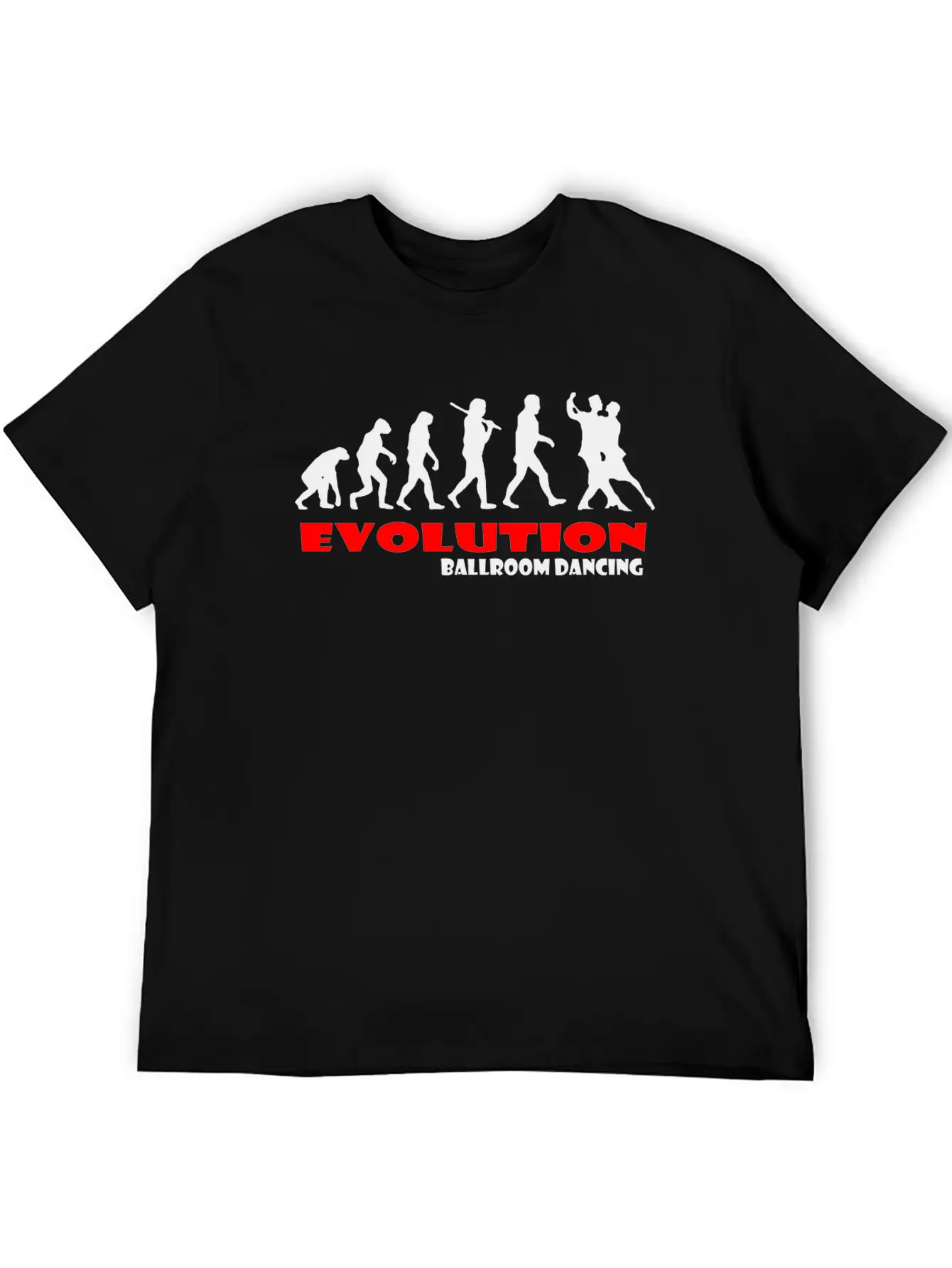Ballroom Dancing Ape Of Evolution Unisex Casual T-Shirt – Clean Design For Daily Comfort