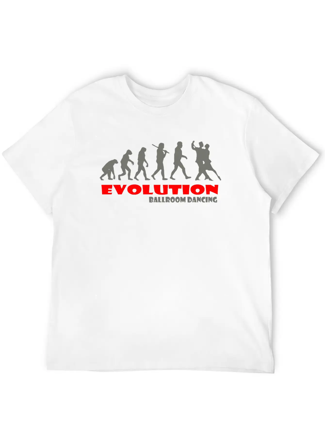 Ballroom Dancing Ape Of Evolution Unisex Casual T-Shirt – Clean Design For Daily Comfort