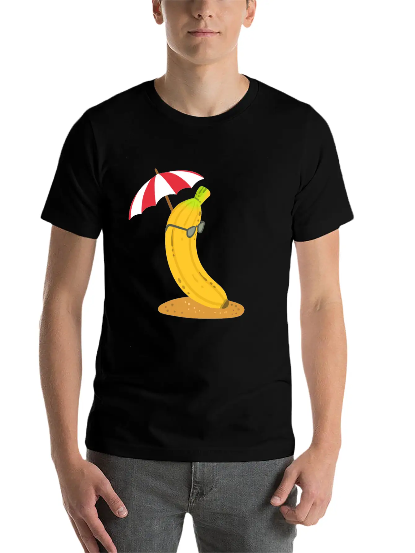 Banana Summer Kawaii Essential Cotton Tee For Daily Outfits – Unisex Style
