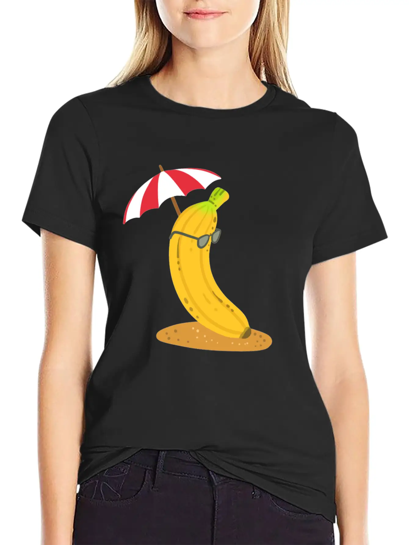 Banana Summer Kawaii Essential Cotton Tee For Daily Outfits – Unisex Style