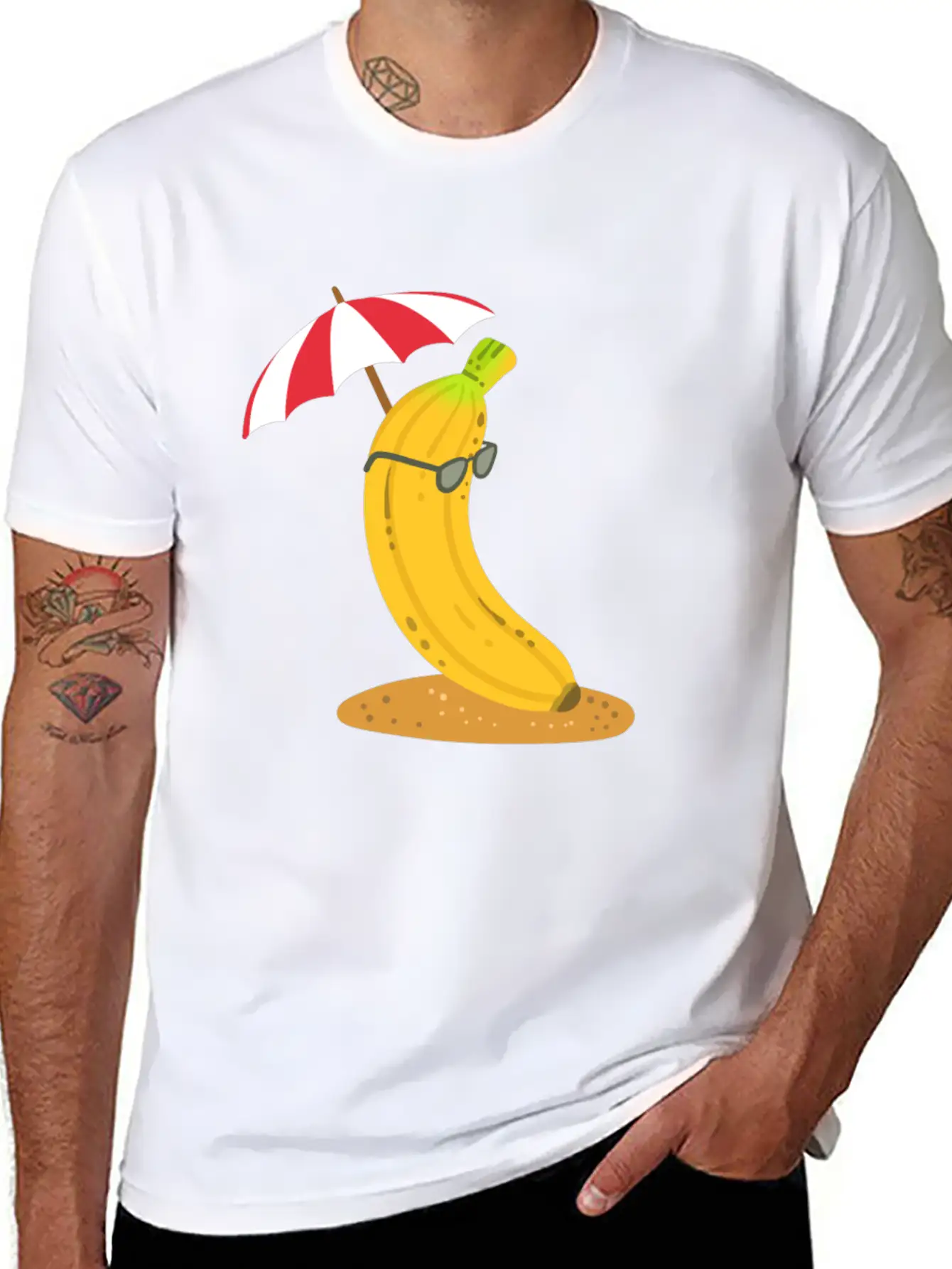 Banana Summer Kawaii Essential Cotton Tee For Daily Outfits – Unisex Style