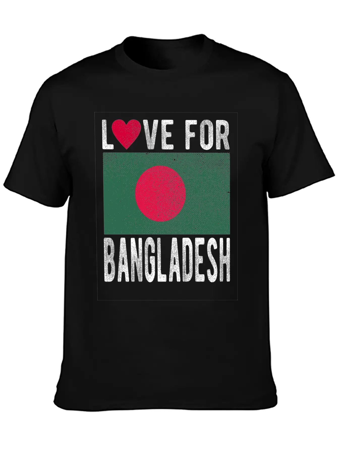 Bangladesh Flag Souvenir Unisex Casual T-Shirt – Clean Design For Daily Comfort