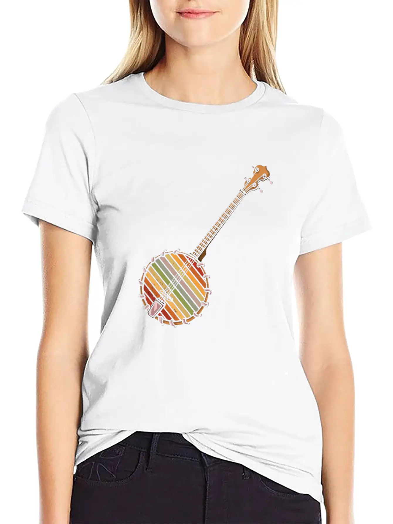 Banjo Shirts For Men Bluegrass Appalachia Folk Comfortable Minimalist Graphic Tee – Summer Style Essential