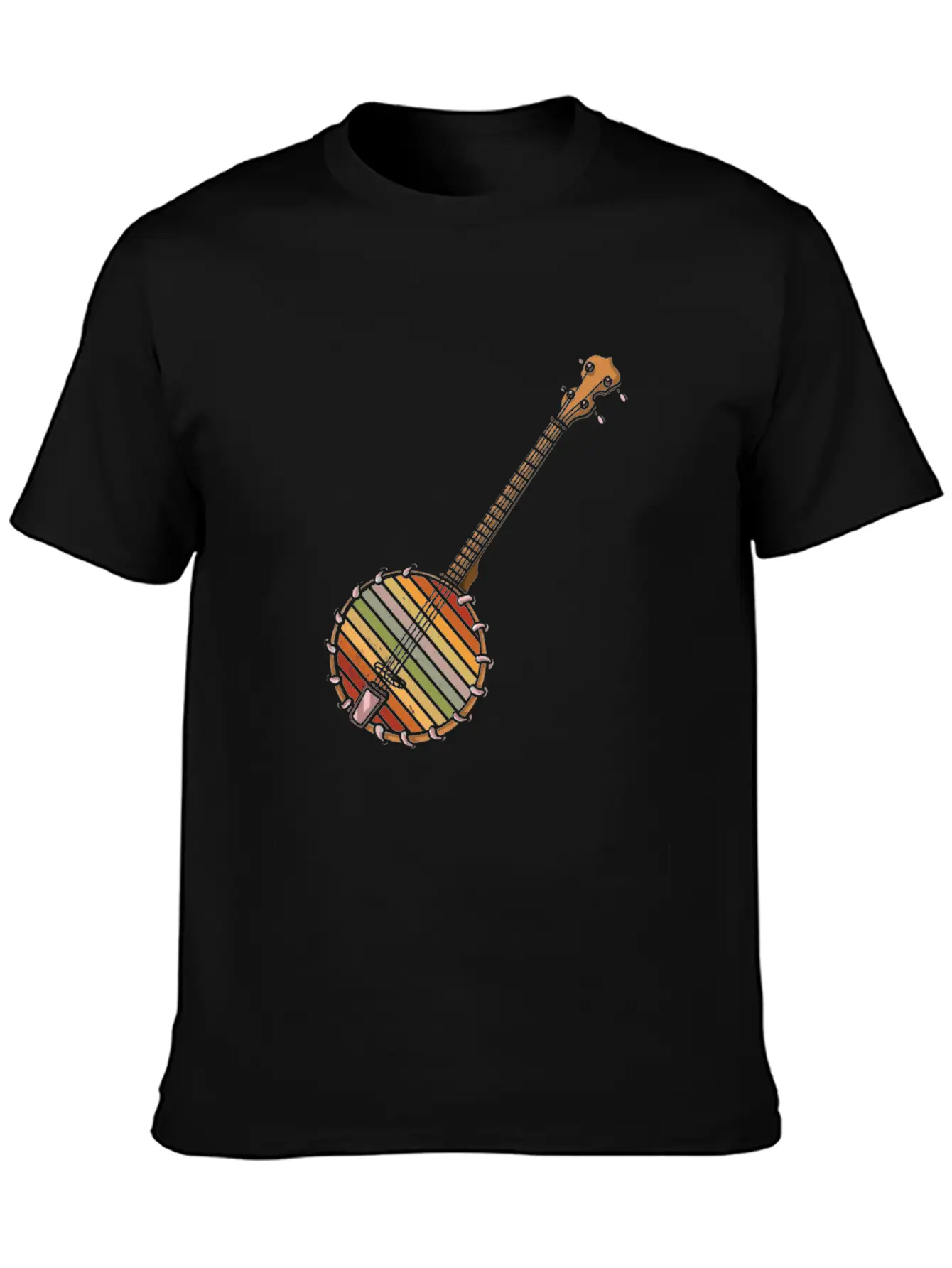 Banjo Shirts For Men Bluegrass Appalachia Folk Comfortable Minimalist Graphic Tee – Summer Style Essential