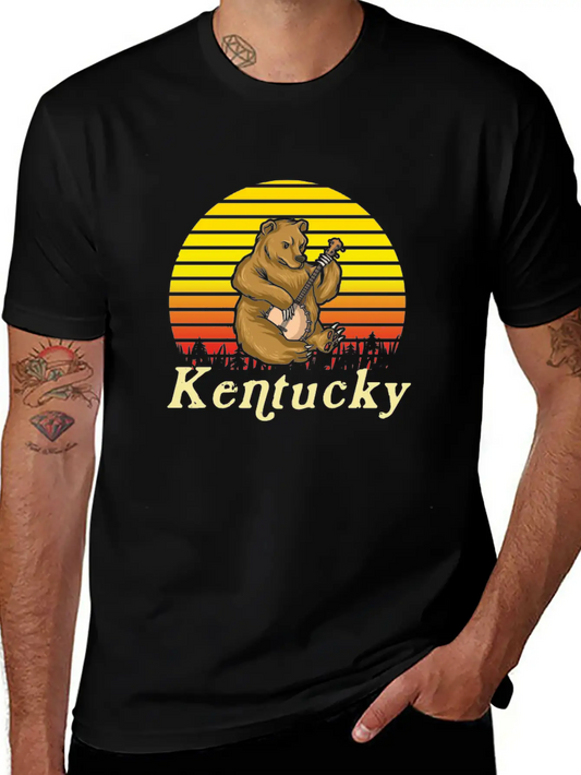 Banjo Shirts For Men Bluegrass Appalachia Folk Modern Fit Casual T-Shirt – Clean And Versatile Design