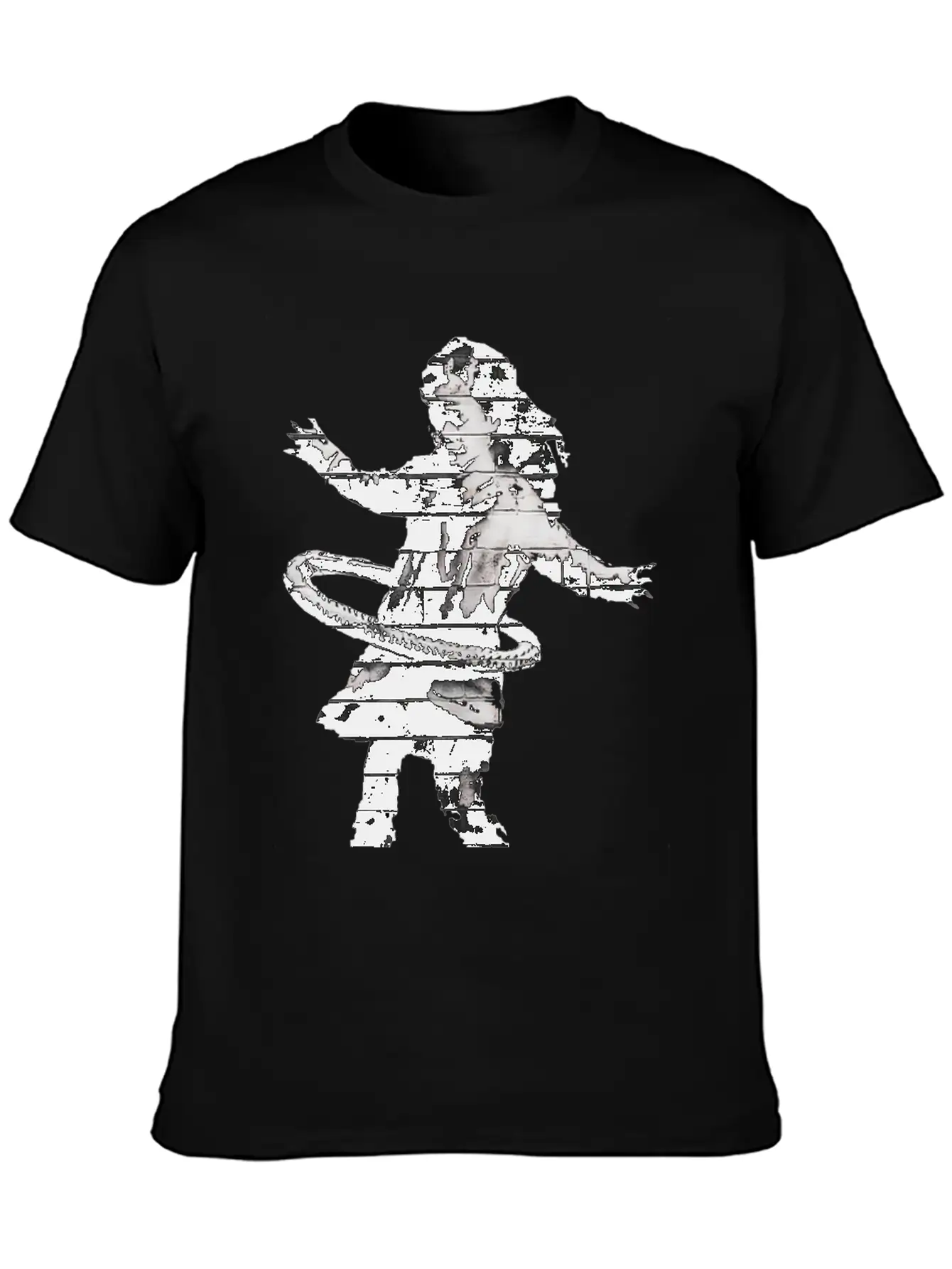 Banksy HulaHoop Girl Nottingham Ilkeston Road Classic Fit Graphic Tee For Daily Comfort – Unisex Cotton Shirt