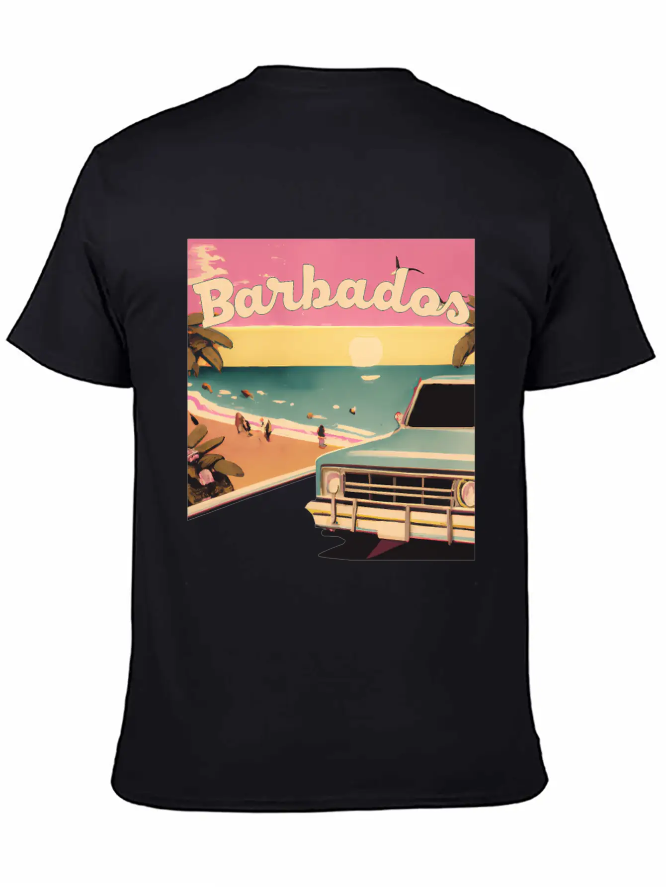 Barbados Beach Vacations Barbados Surf Modern Fit Casual T-Shirt – Clean And Versatile Design