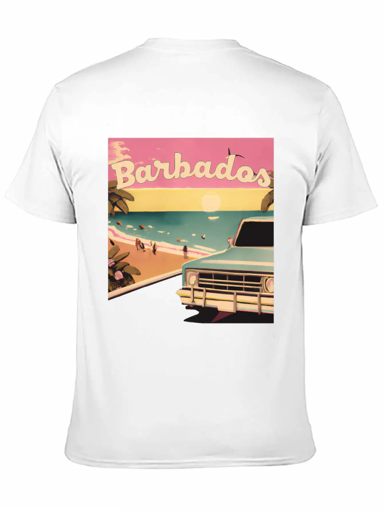 Barbados Beach Vacations Barbados Surf Modern Fit Casual T-Shirt – Clean And Versatile Design