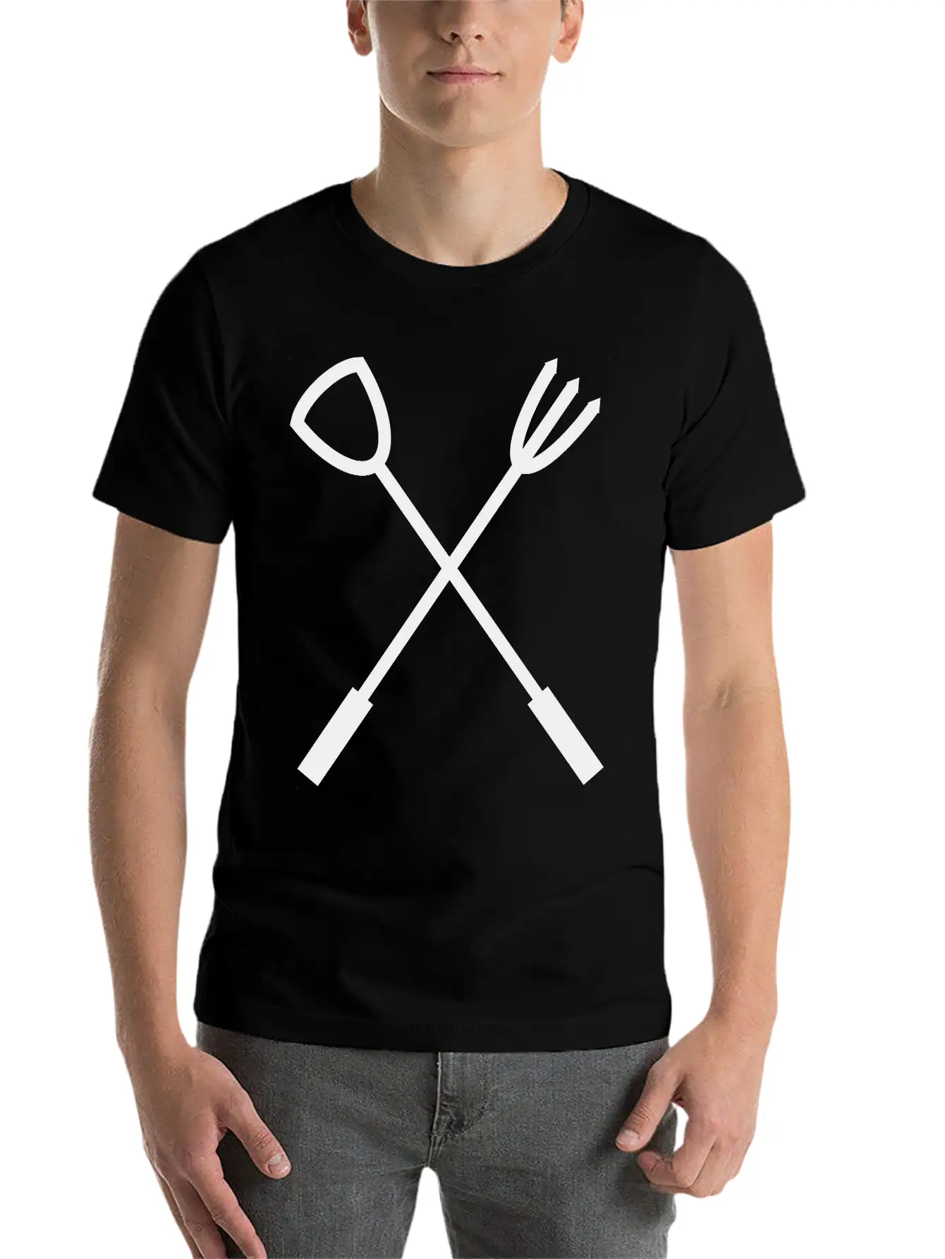 Barbecue Cutlery BBQ Unisex Casual T-Shirt – Clean Design For Daily Comfort