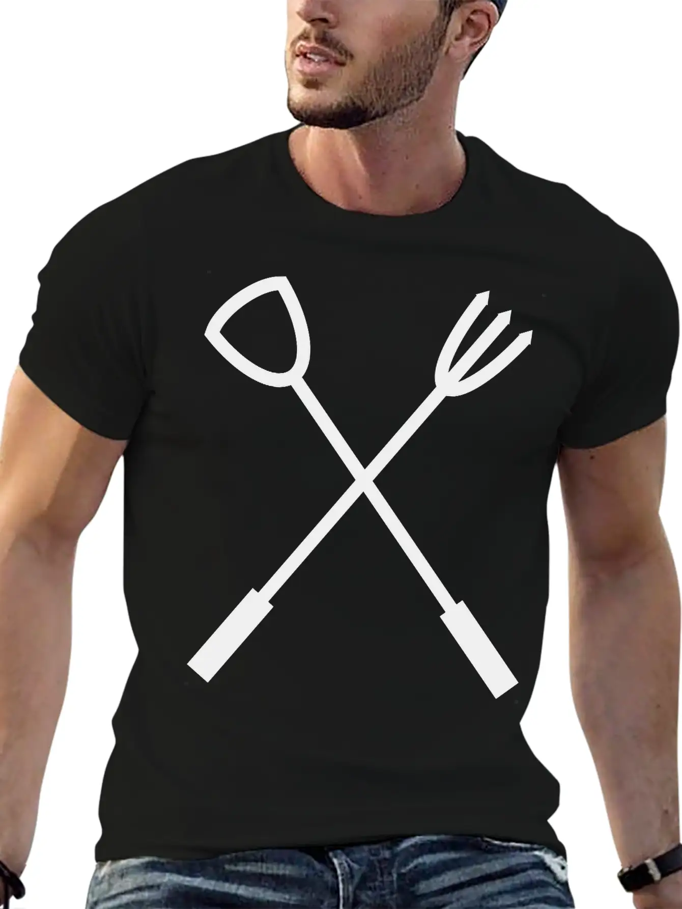 Barbecue Cutlery BBQ Unisex Casual T-Shirt – Clean Design For Daily Comfort