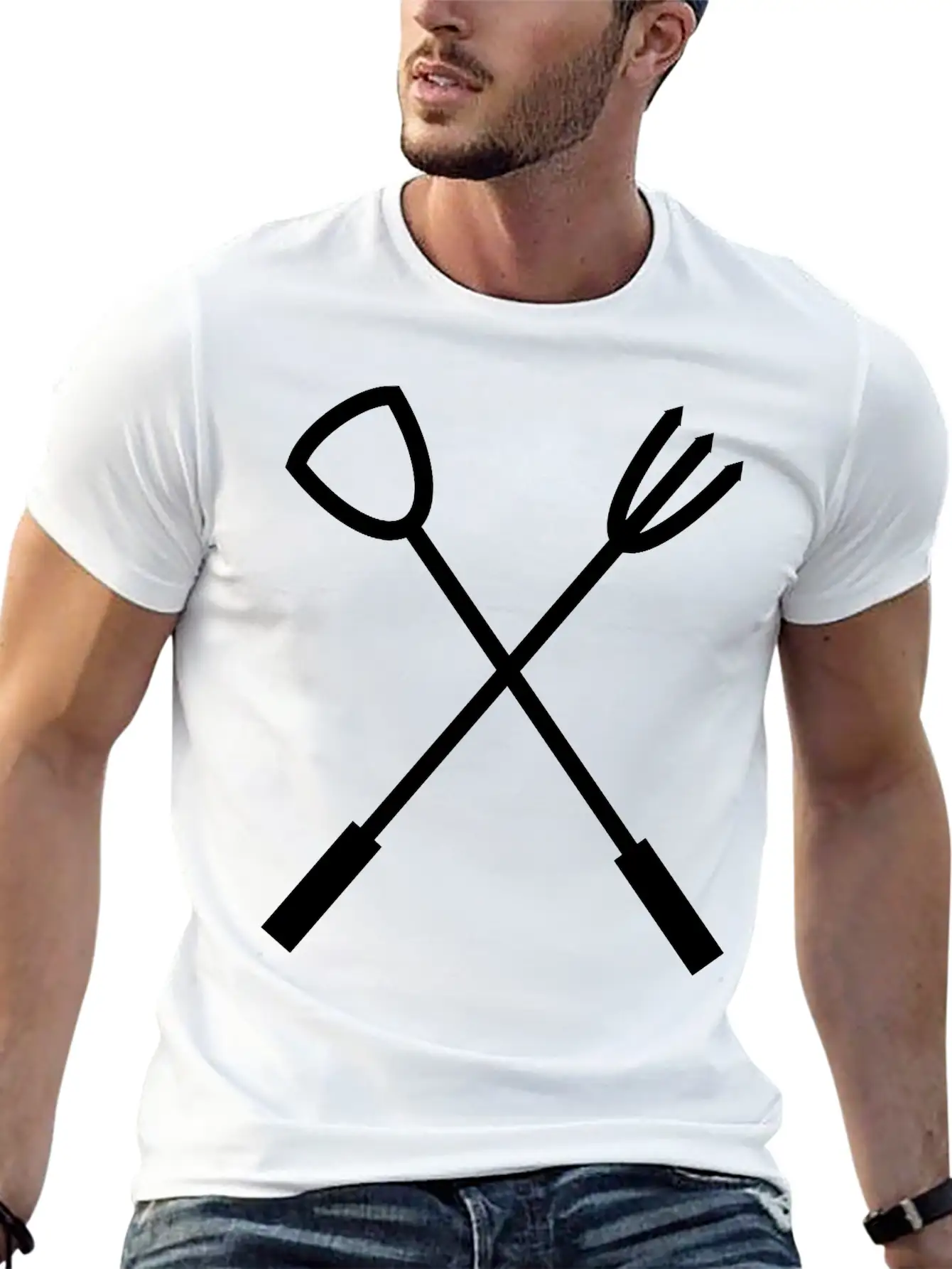 Barbecue Cutlery BBQ Unisex Casual T-Shirt – Clean Design For Daily Comfort