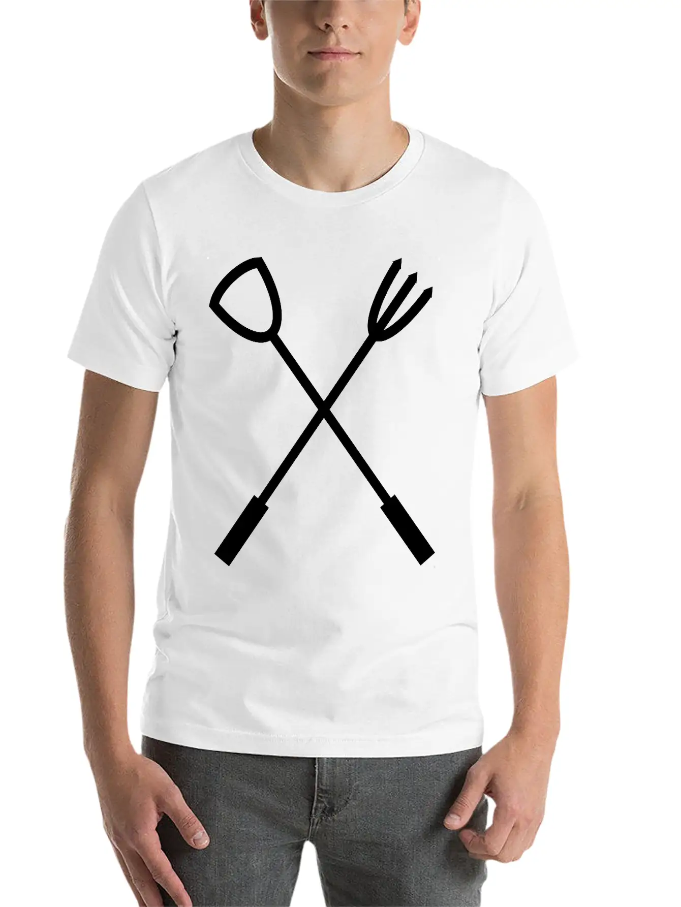 Barbecue Cutlery BBQ Unisex Casual T-Shirt – Clean Design For Daily Comfort