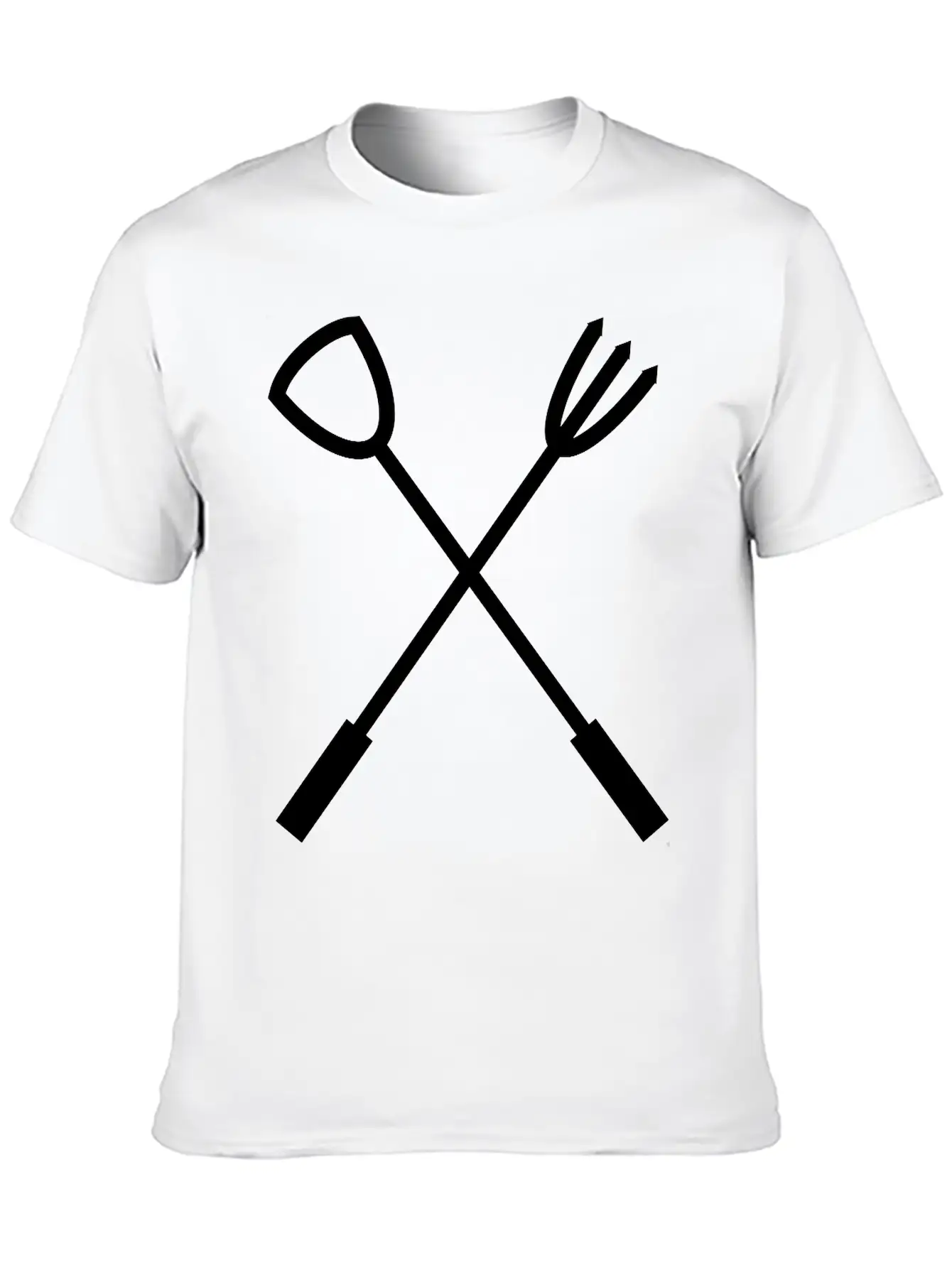Barbecue Cutlery BBQ Unisex Casual T-Shirt – Clean Design For Daily Comfort