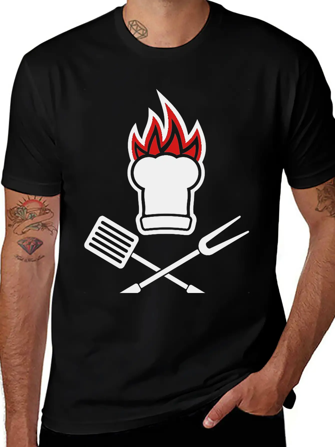 Barbecue On Fire Soft Cotton Short Sleeve Tee – Unisex Wardrobe Staple