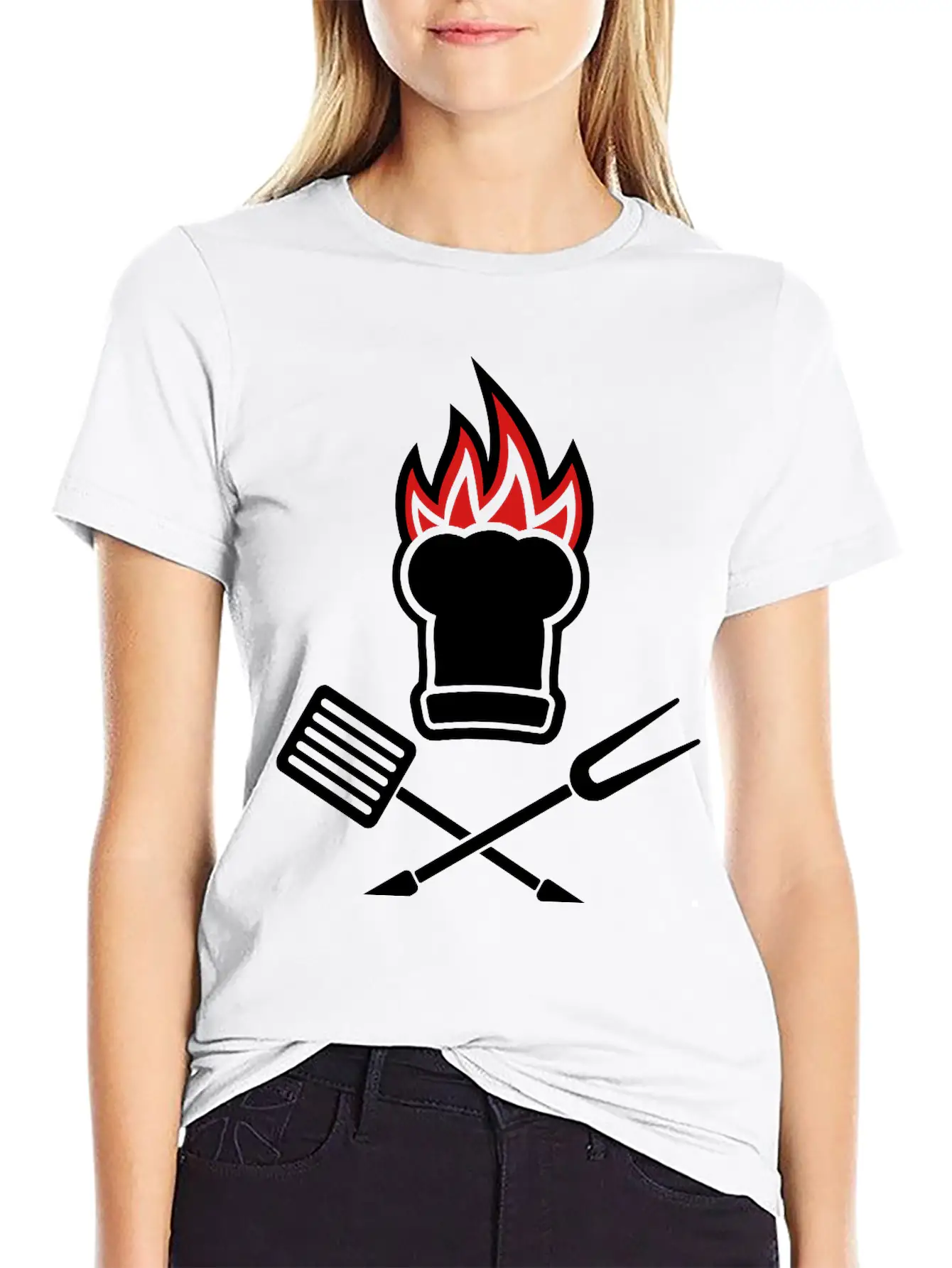 Barbecue On Fire Soft Cotton Short Sleeve Tee – Unisex Wardrobe Staple