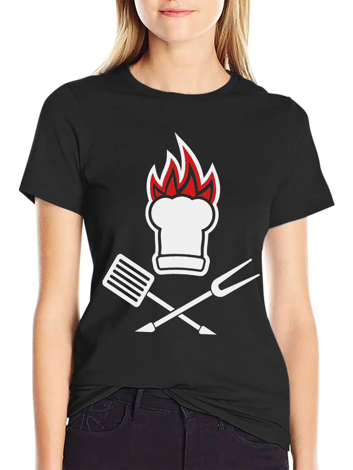 Barbecue On Fire Soft Cotton Short Sleeve Tee – Unisex Wardrobe Staple